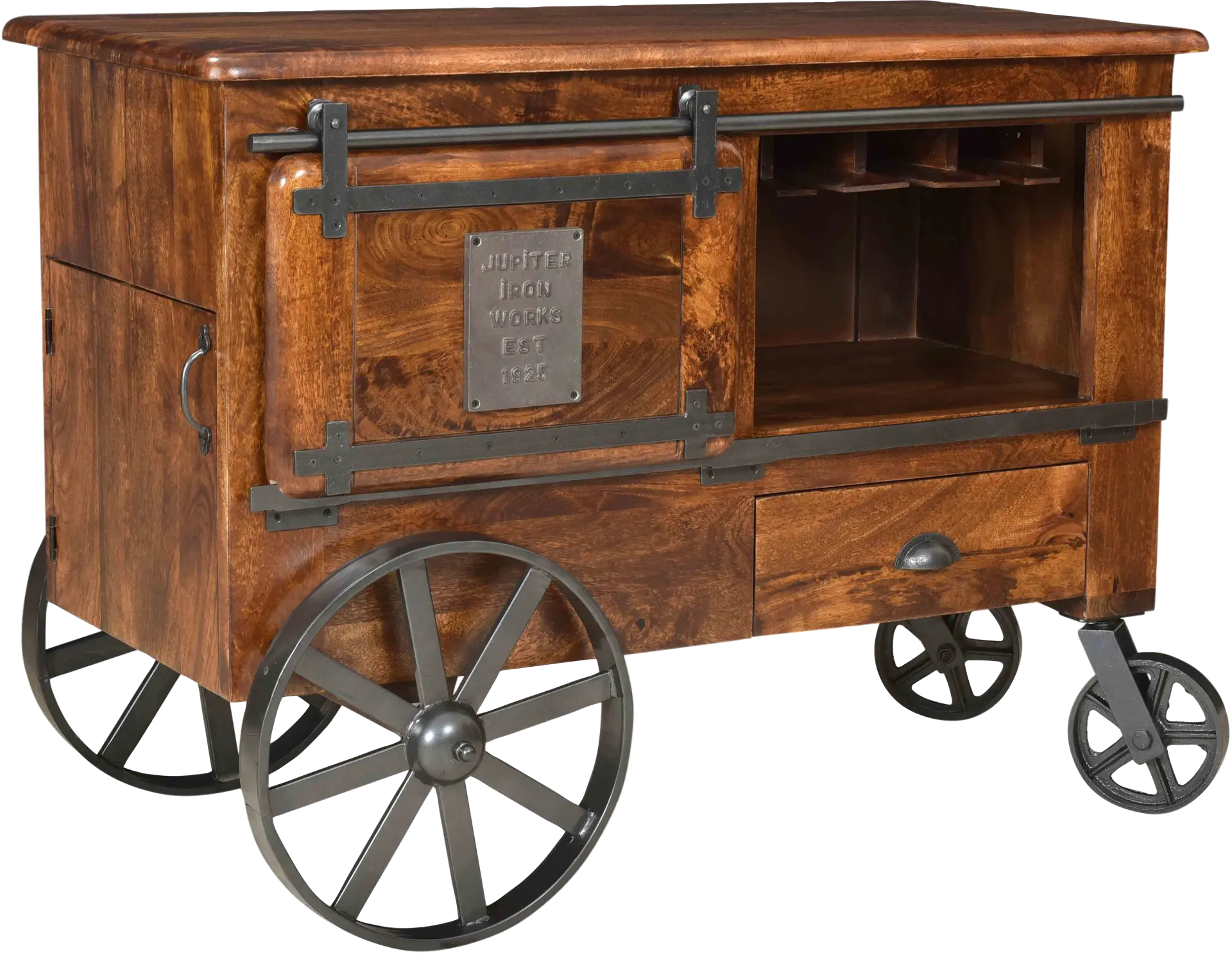 Tallheim Brown Wine Cart
