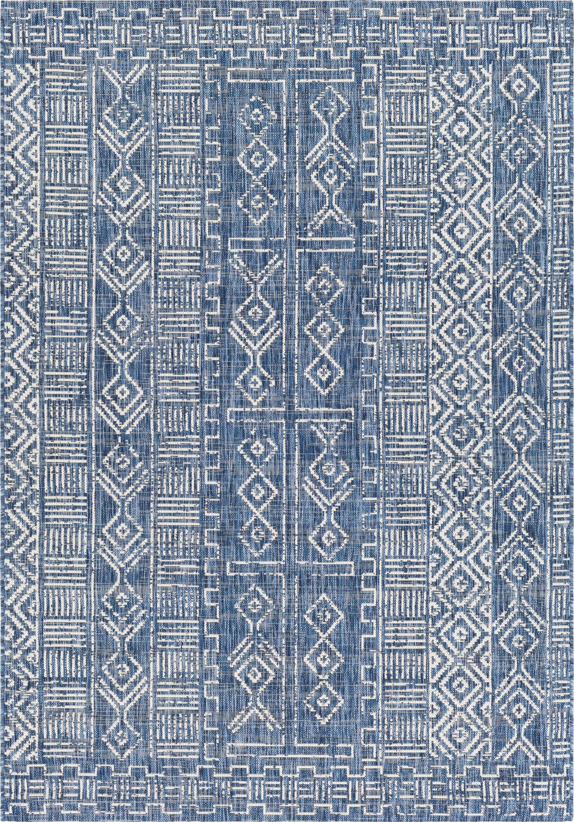 Alturas Blue 7'10 x 10'2 Indoor/Outdoor Rug - Image 1