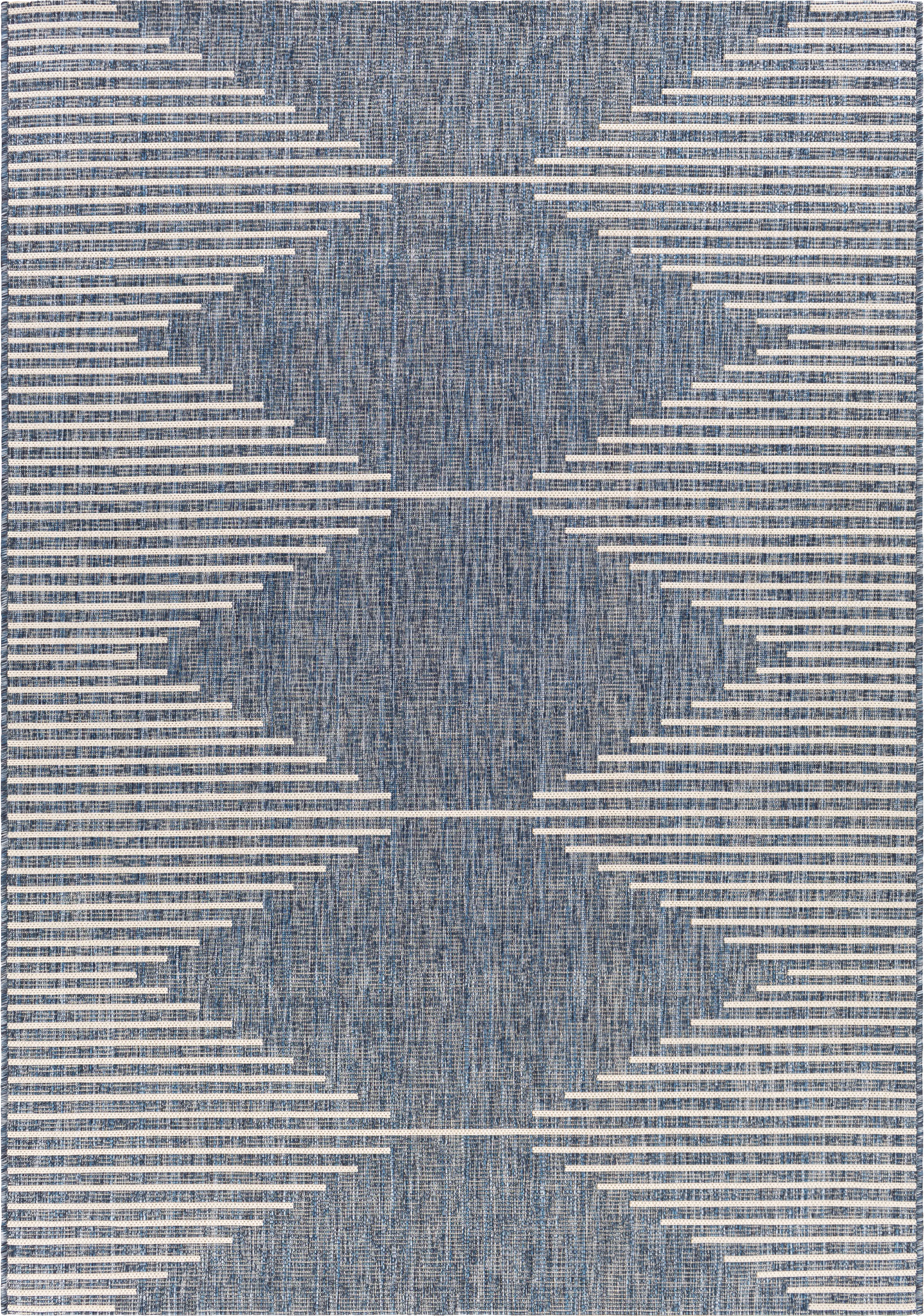 Verniere Blue 7'10 x 10'2 Indoor/Outdoor Rug - Thumbnail - Image 1