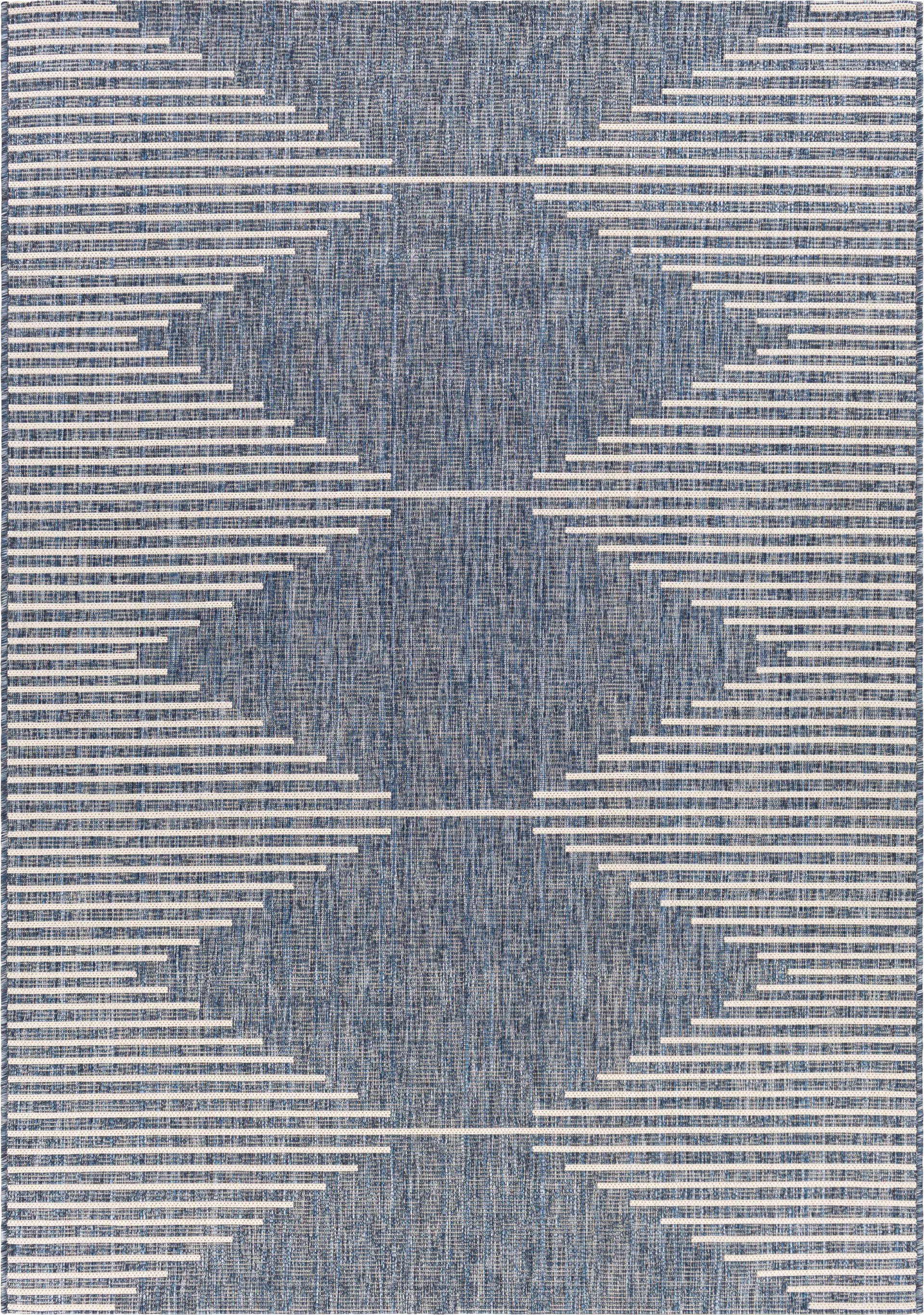 Verniere Blue 7'10 x 10'2 Indoor/Outdoor Rug - Image 1