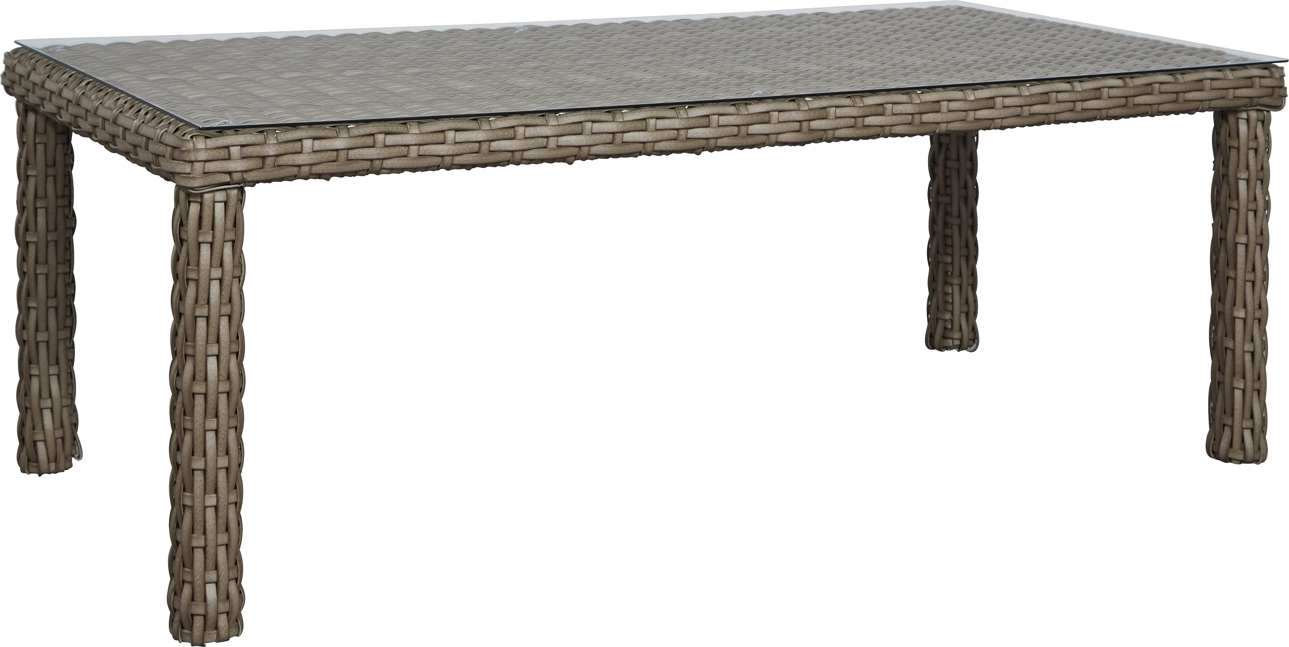 Siesta Key Driftwood Finish 72 in. Rectangle Outdoor Dining Table - Thumbnail - Image 1