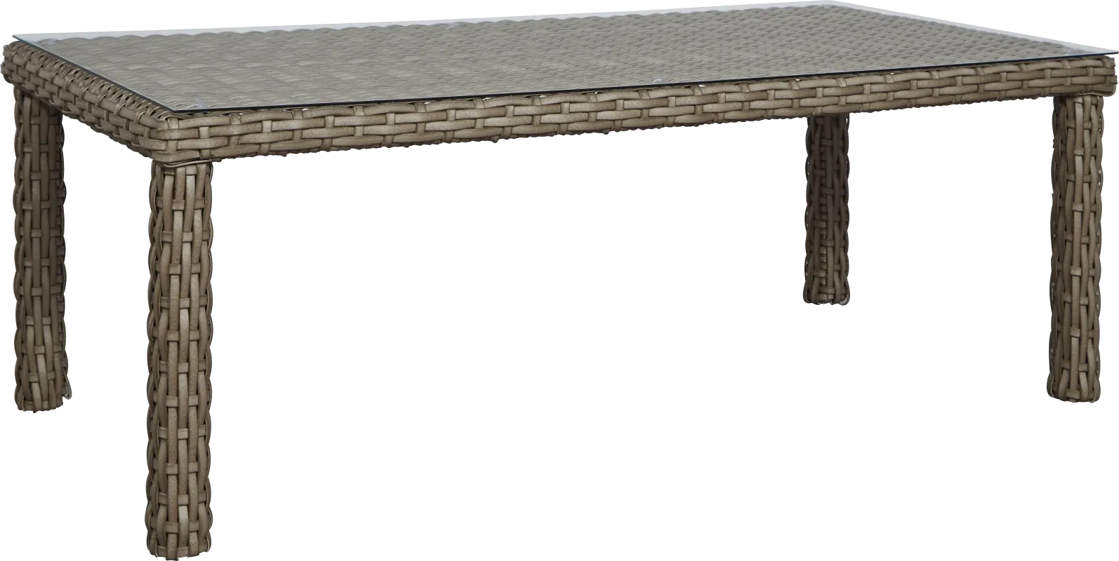 Siesta Key Driftwood Finish 72 in. Rectangle Outdoor Dining Table