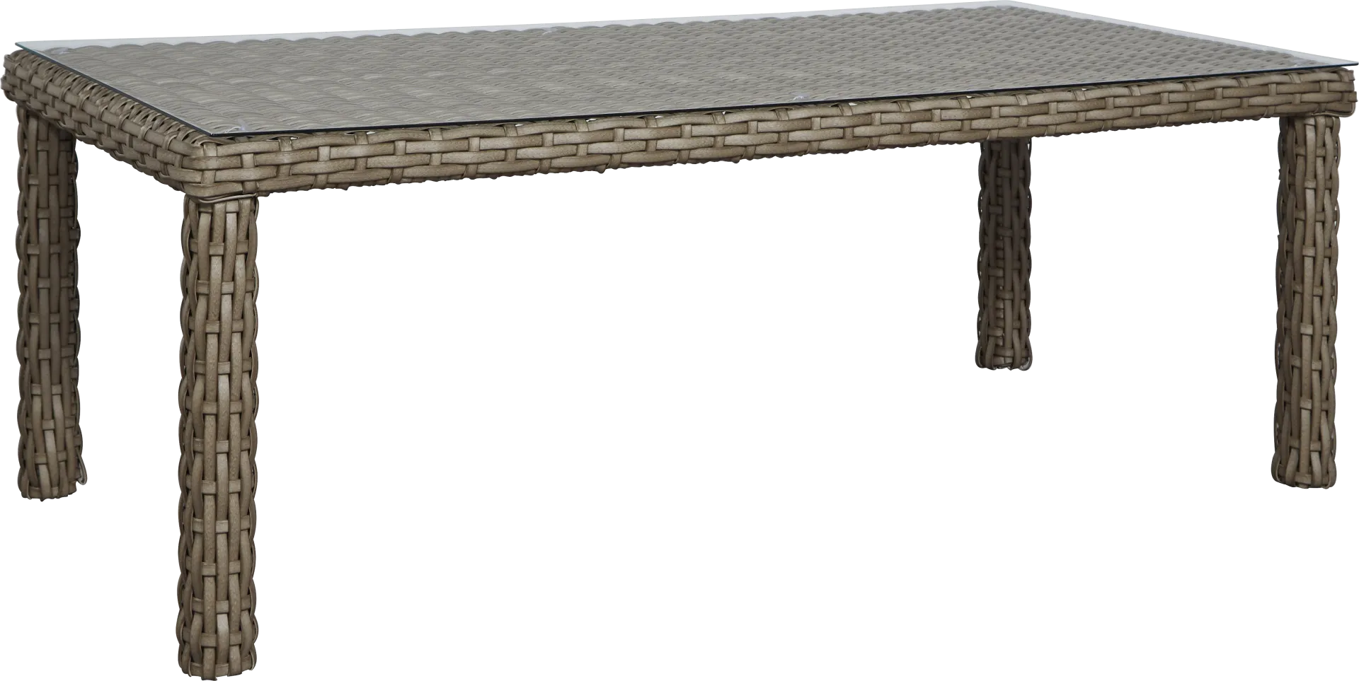 Siesta Key Driftwood Finish 72 in. Rectangle Outdoor Dining Table - Image 1