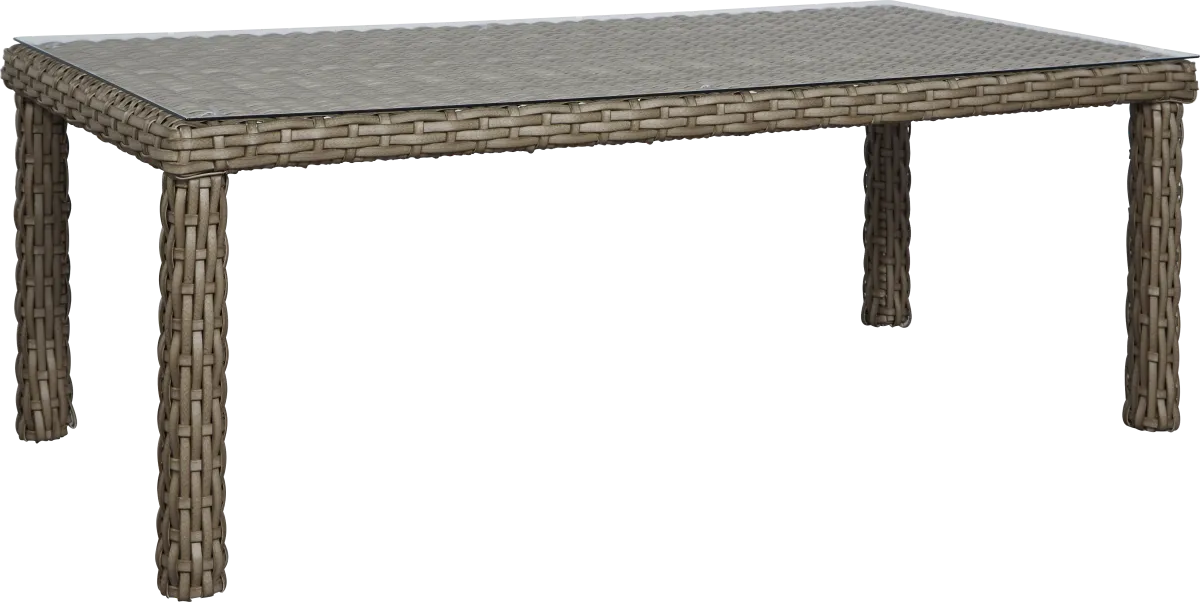 コール Siesta Key 5 Pc Driftwood Light Wood Indigo Blue Wicker Outdoor