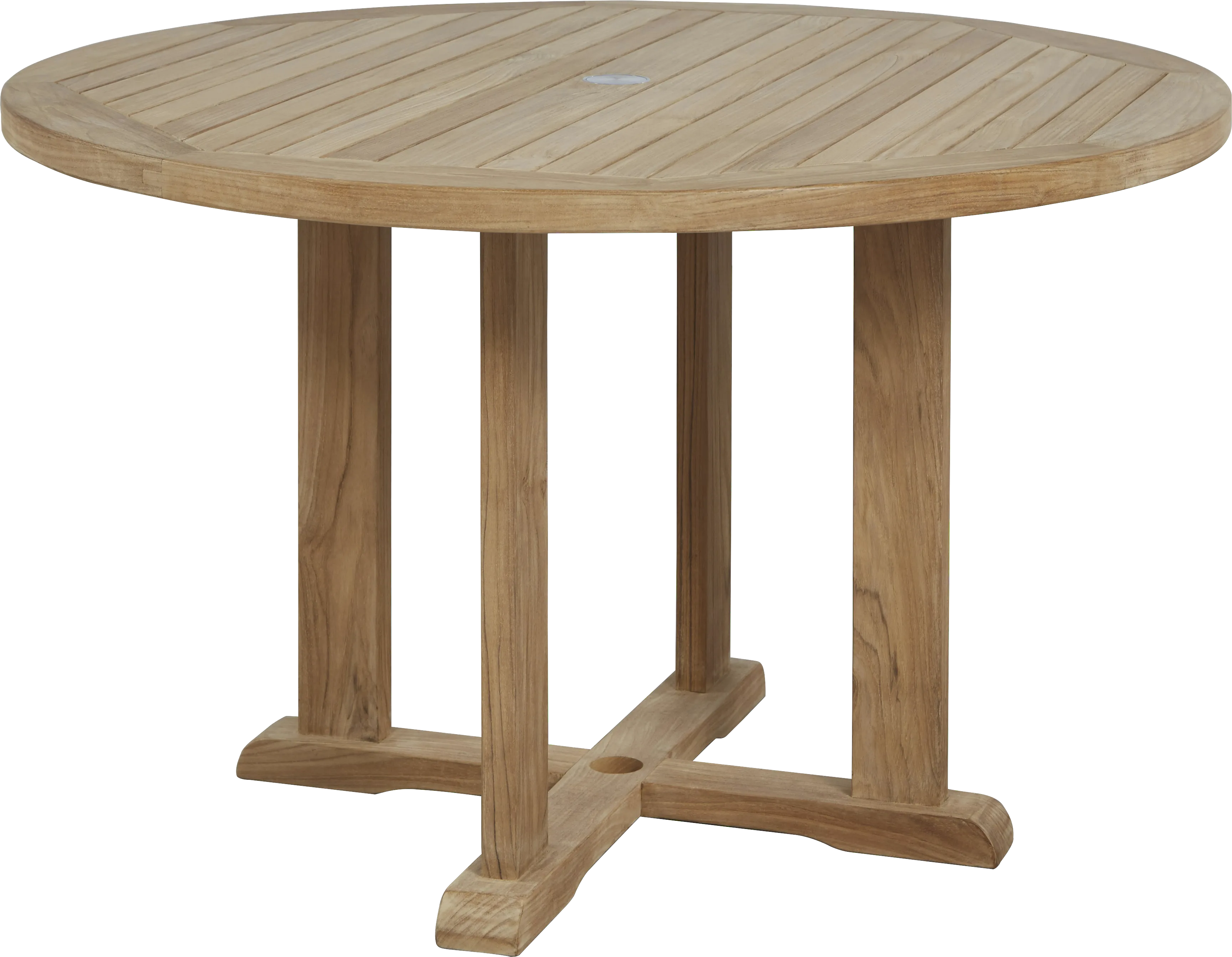 Pleasant Bay Teak 5 Pc Round Outdoor Dining Set - Thumbnail - Image 2