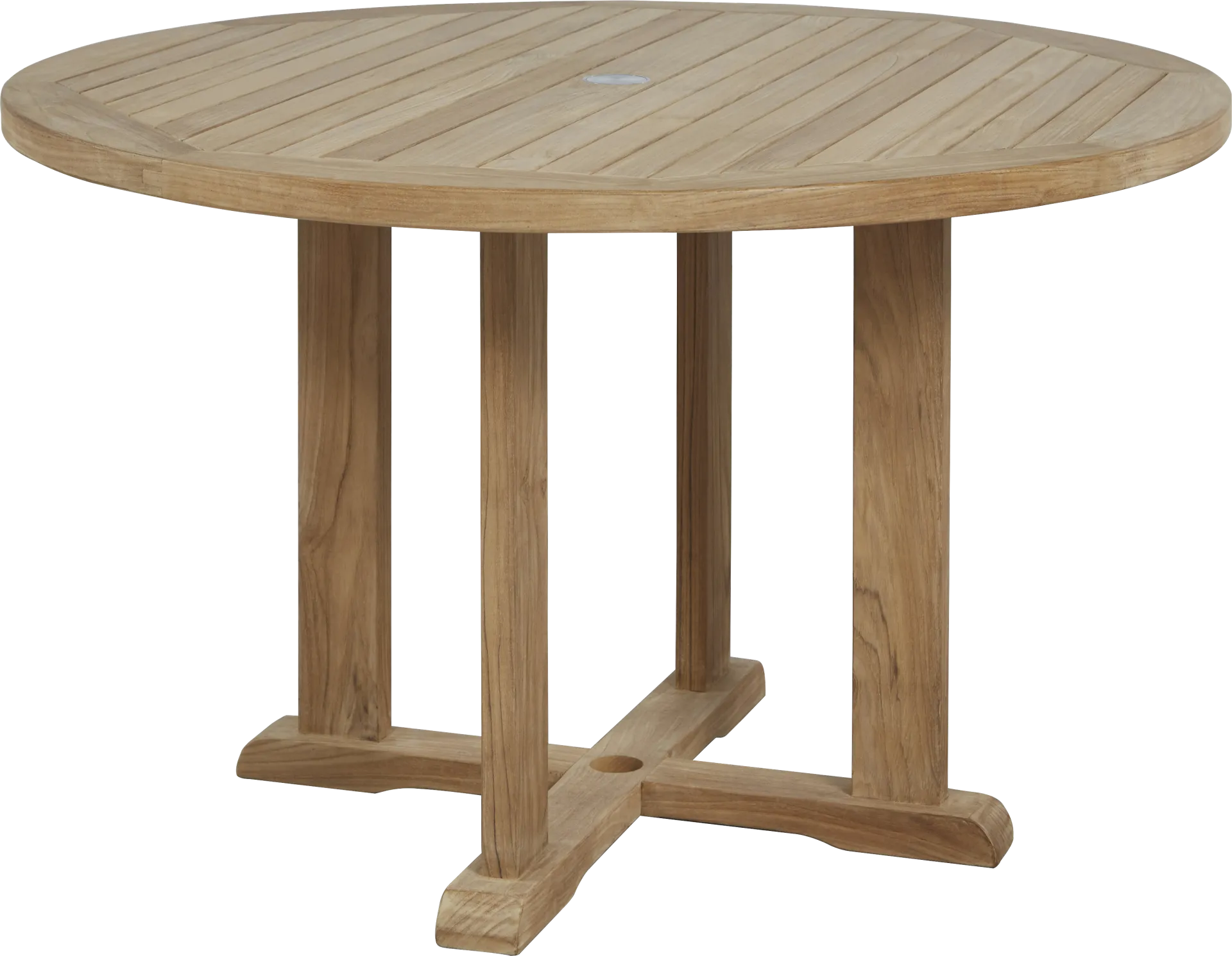 Pleasant Bay Teak Round Outdoor Dining Table - Image 2