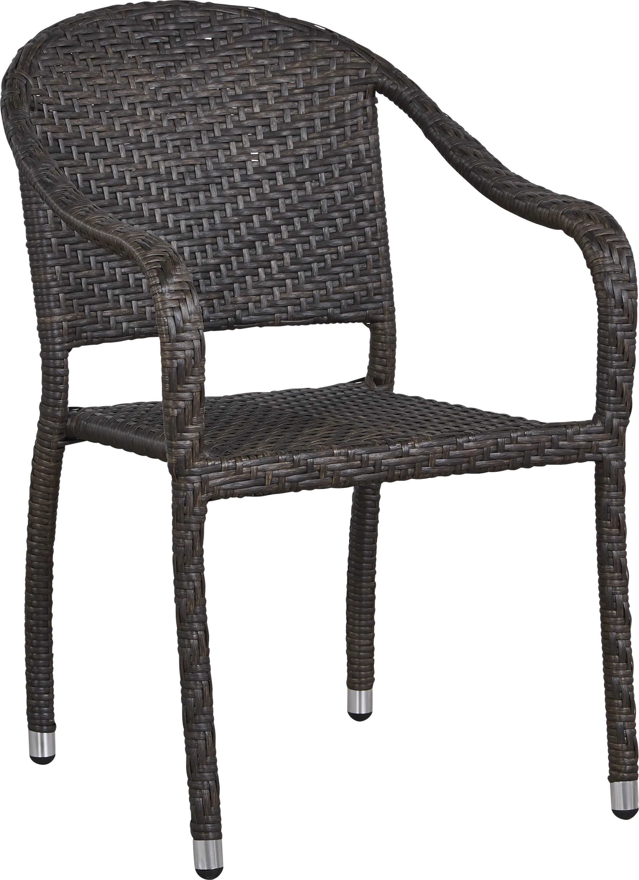 Bay Terrace Brown Wicker 5 Pc 48 in. Round Outdoor Dining Set - Thumbnail - Image 5