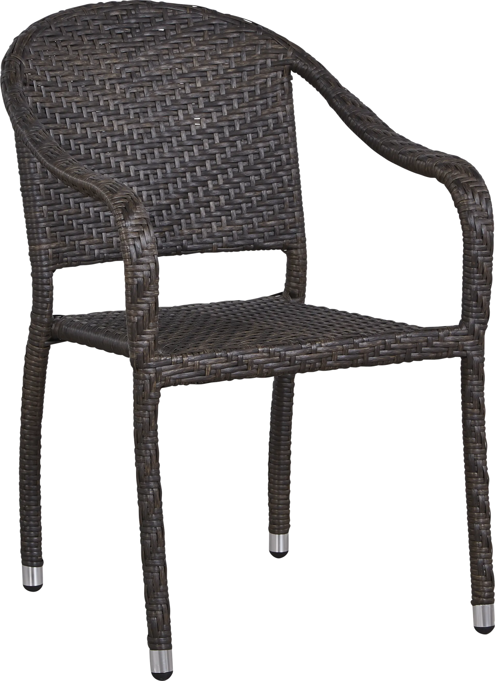 Bay Terrace Brown Wicker 5 Pc 48 in. Round Outdoor Dining Set - Image 5