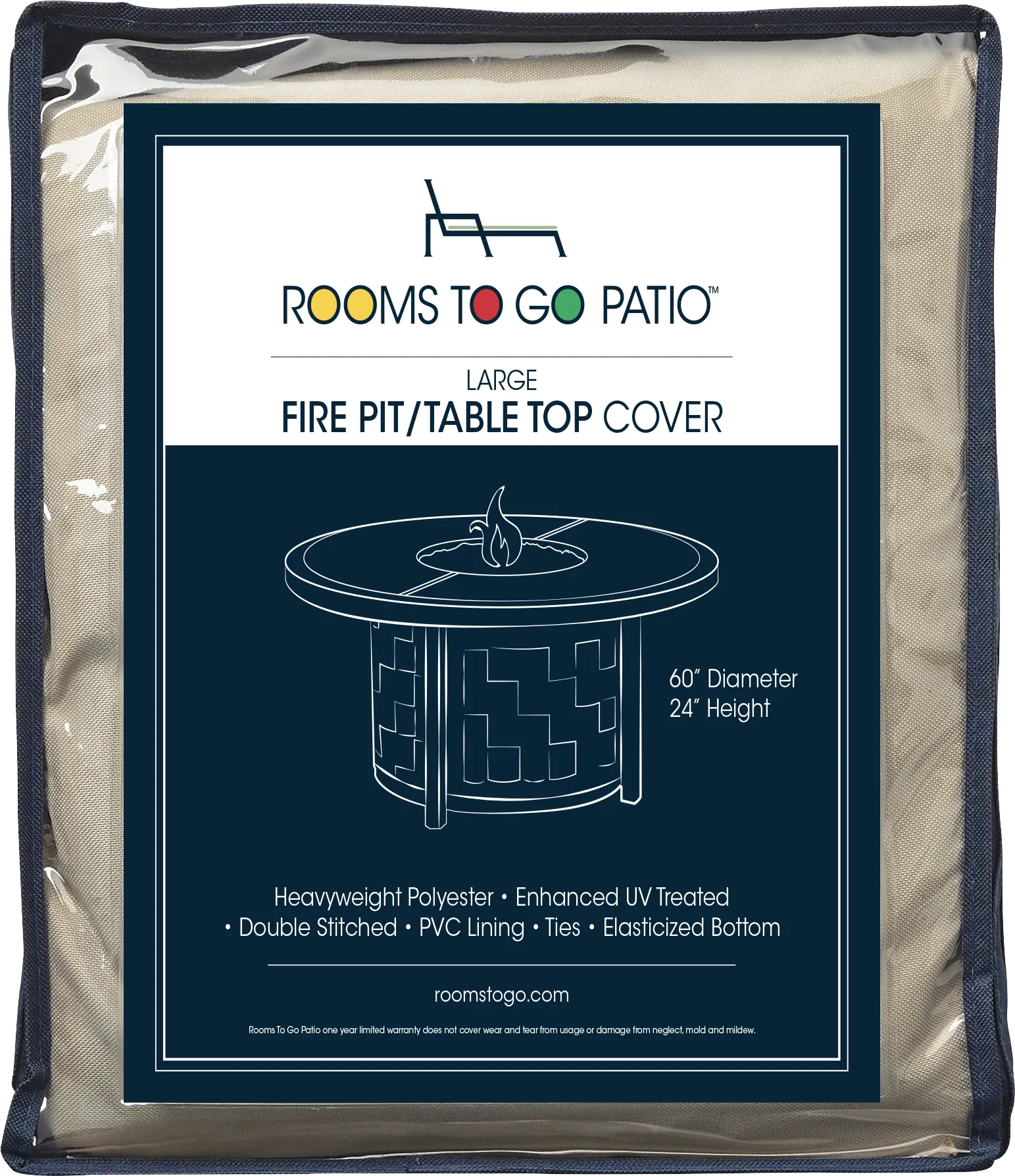 Patio 60 in. Fire Pit Cover - Image 1