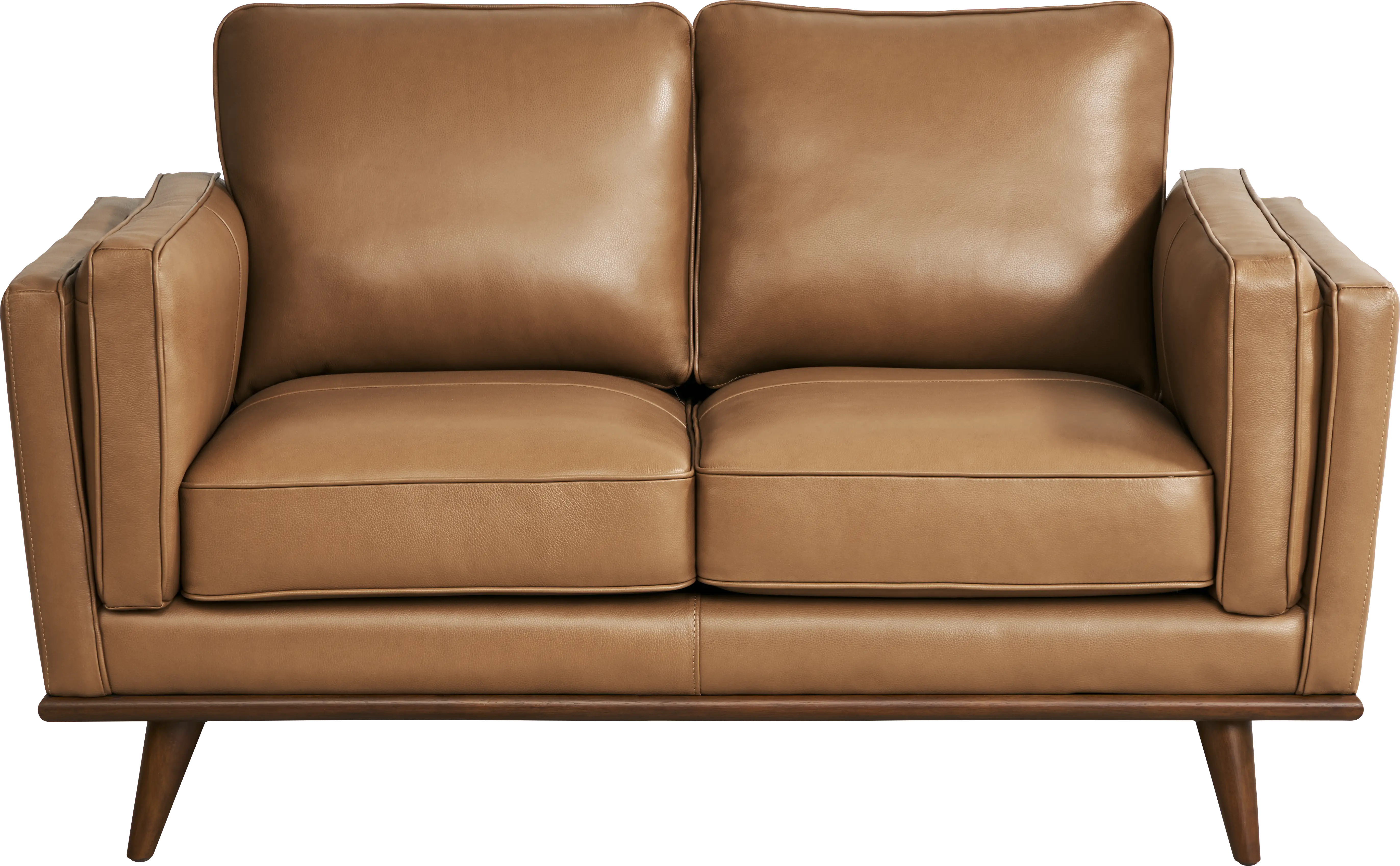 Cassina Court Caramel Leather 5 Pc Living Room - Thumbnail - Image 4