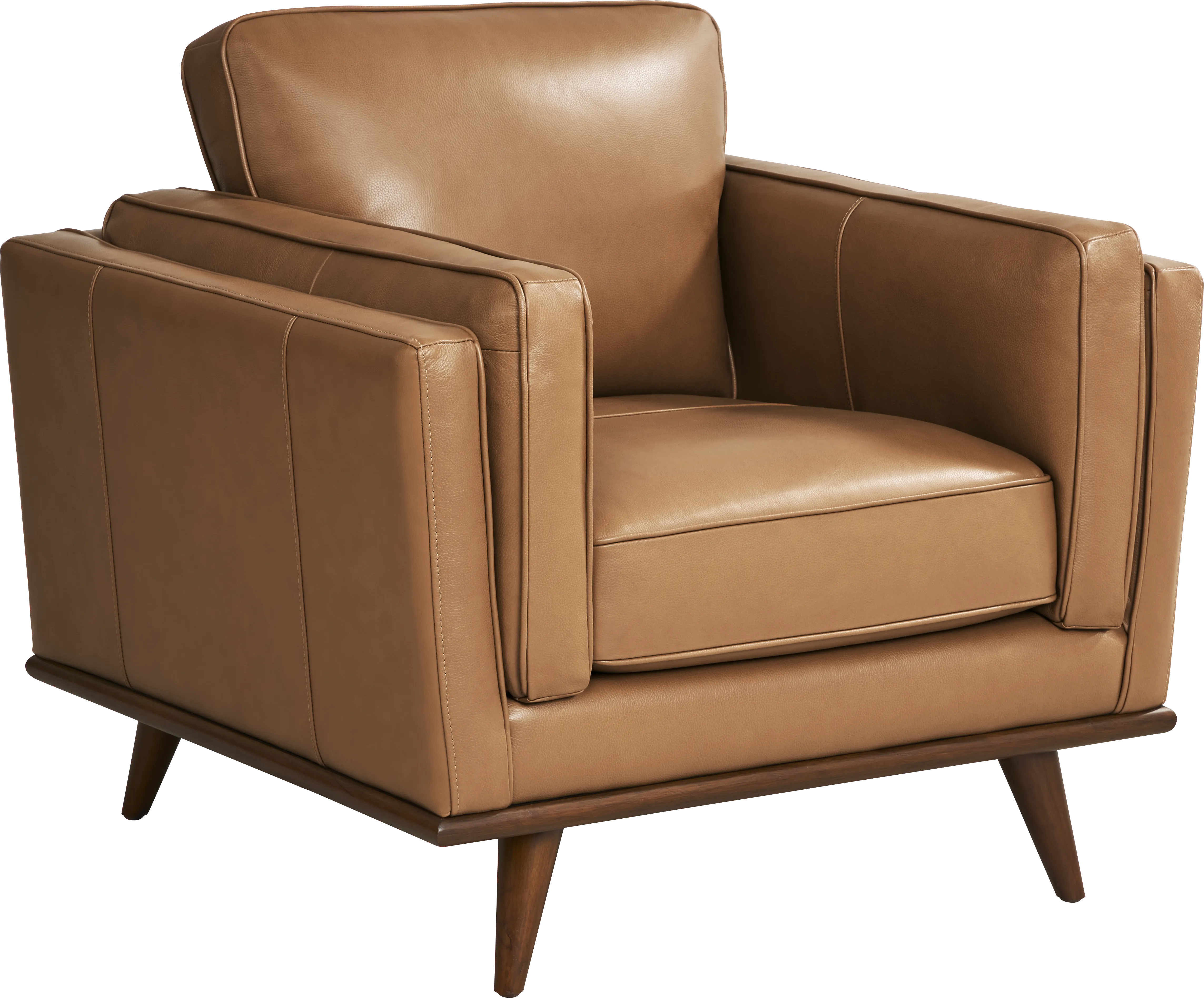 Cassina Way Caramel Leather Chair - Thumbnail - Image 1