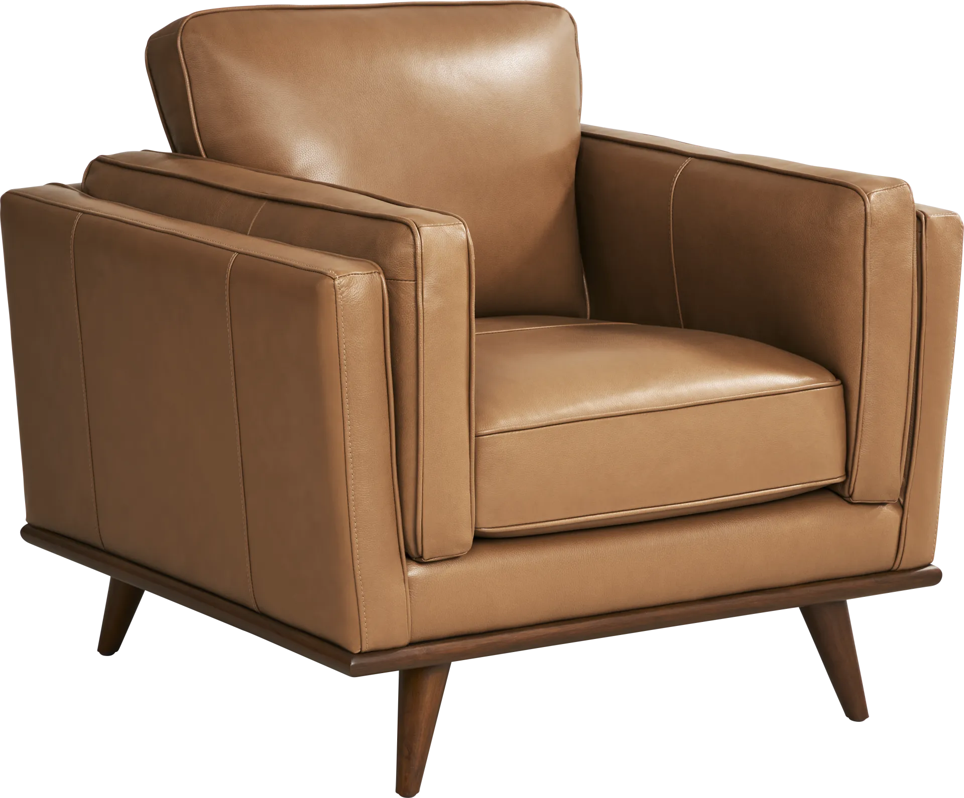 Cassina Way Caramel Leather Chair - Image 1