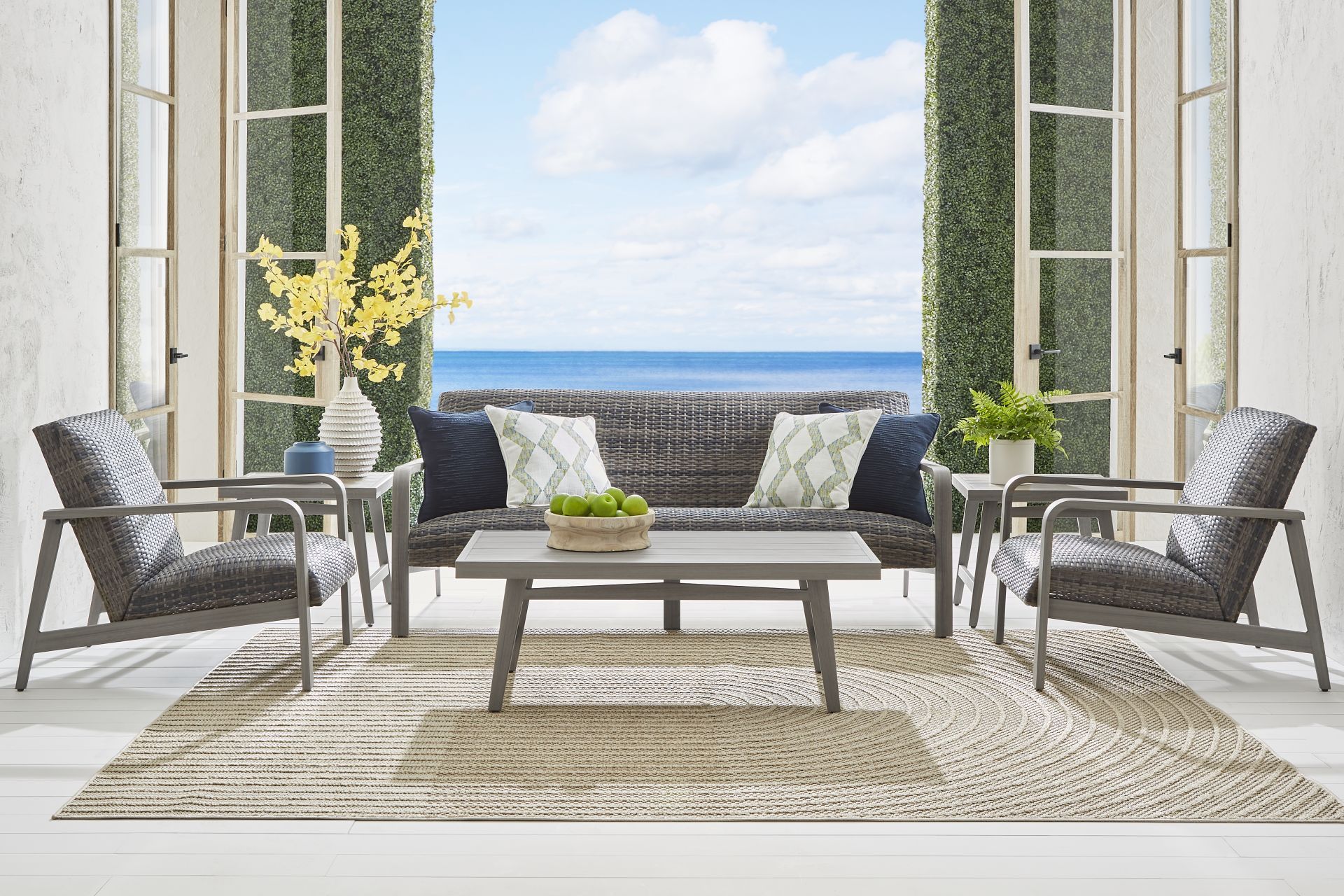 Montara Gray 4 Pc Outdoor Seating Set - Image 1