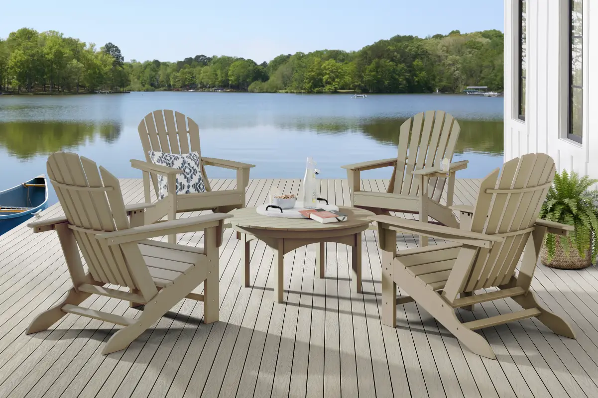 Addy Brown Outdoor Adirondack Chair