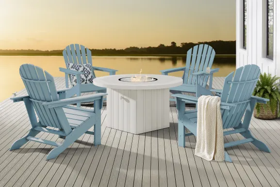 Addy Sky 5 Pc Outdoor Fire Pit Seating Set