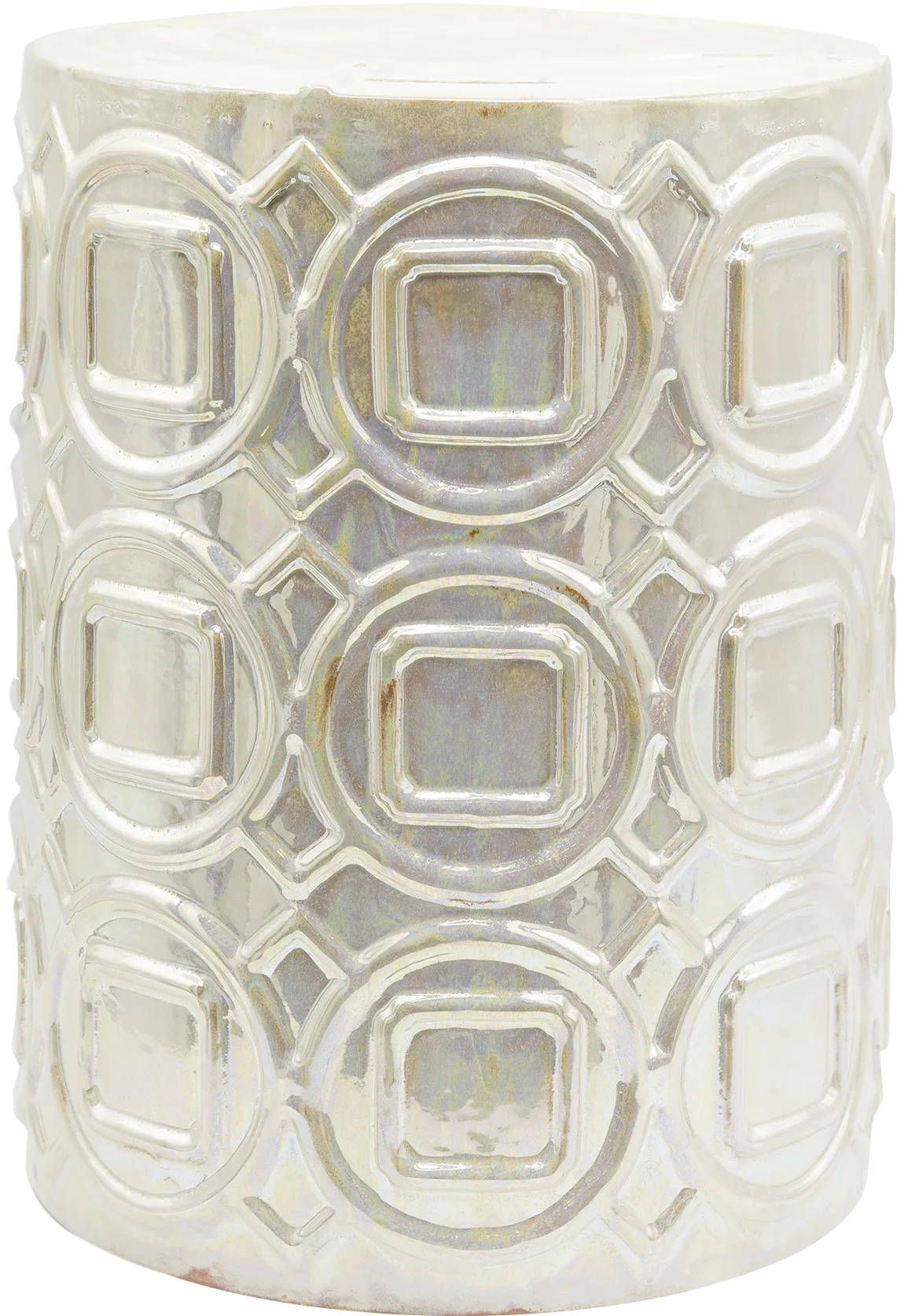 Outdoor Thirlmere Cream Garden Stool - Thumbnail - Image 1