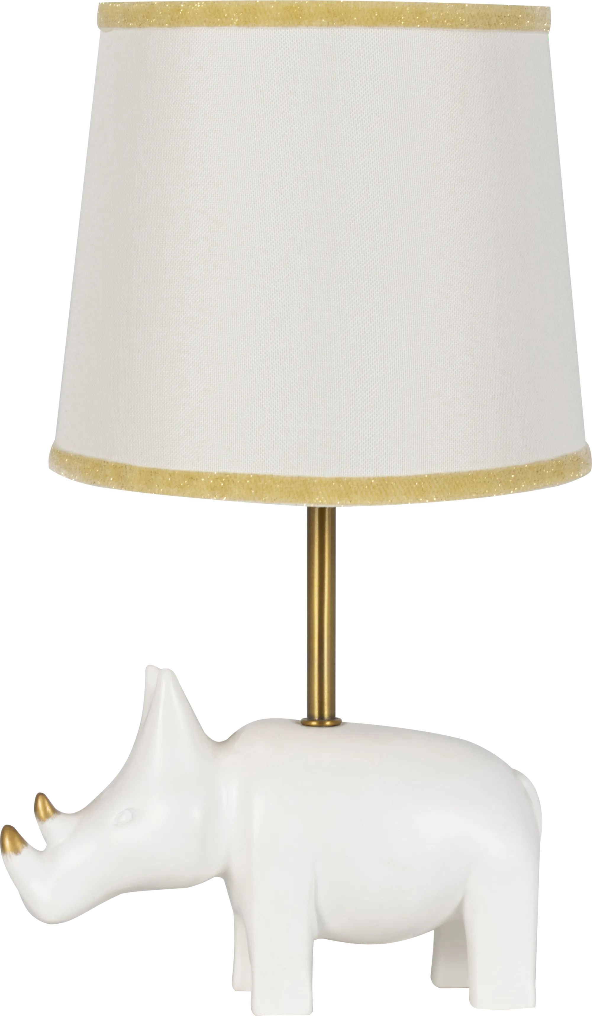 Kids Razzle Rhino Ivory Lamp - Thumbnail - Image 1