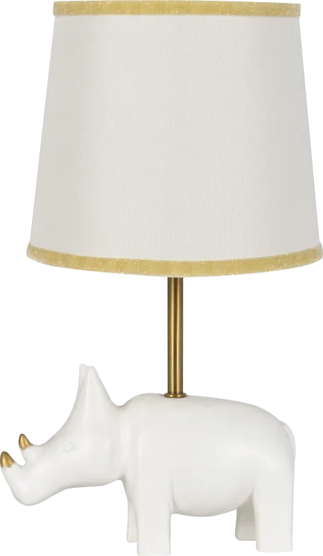 Kids Razzle Rhino Ivory Lamp
