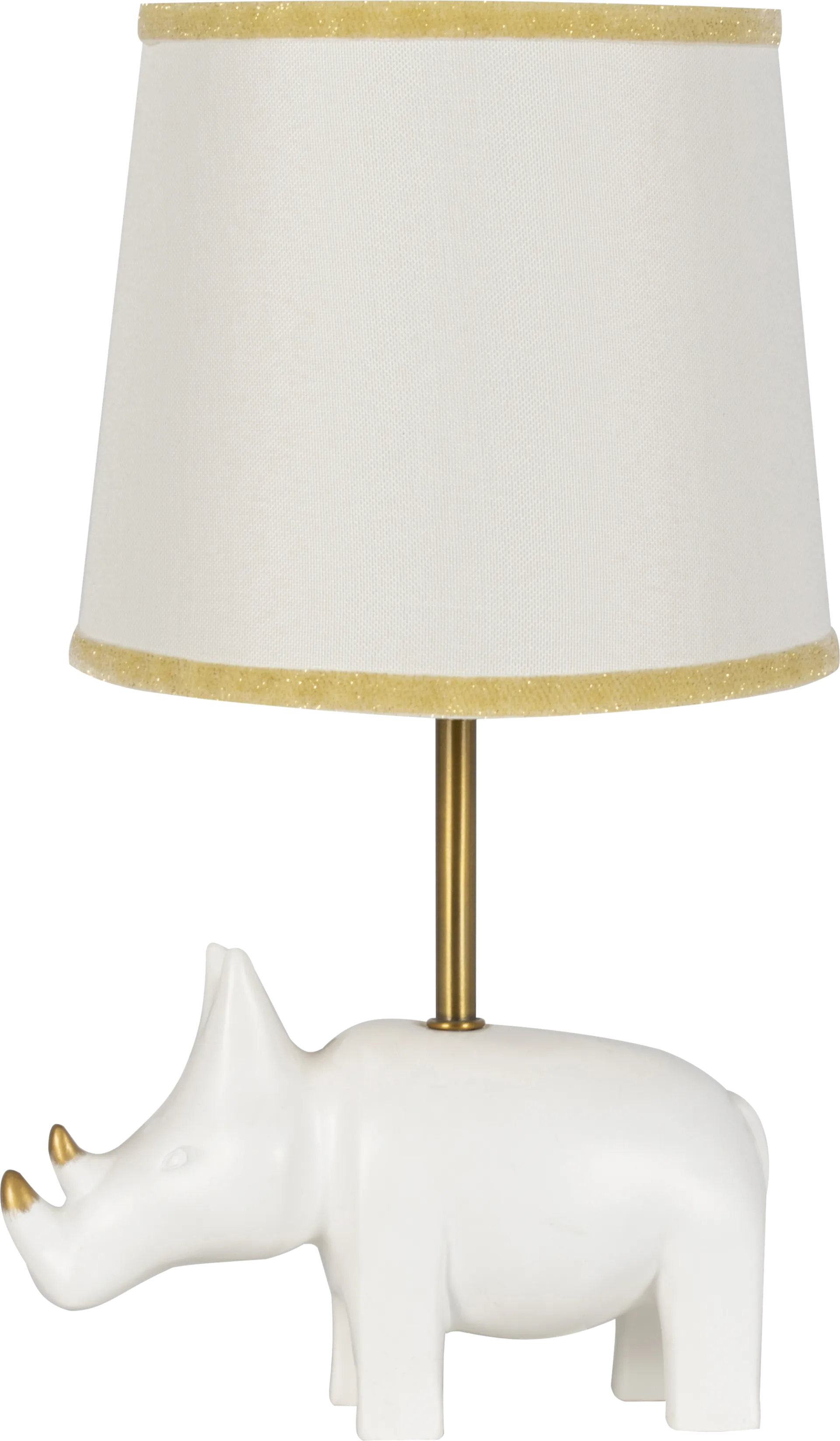 Kids Razzle Rhino Ivory Lamp - Image 1