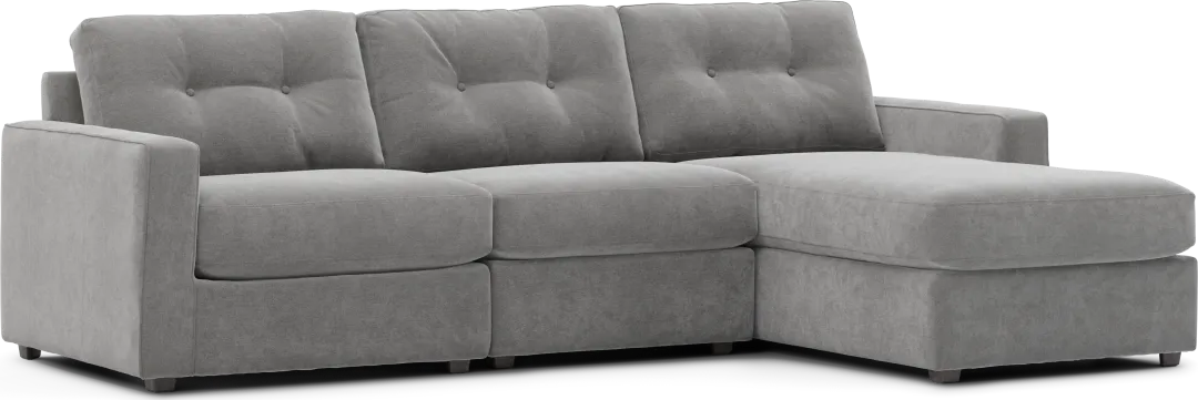 Gray 3 Pc Power Reclining ModularOne