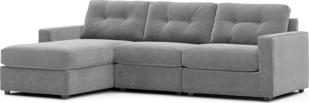 Gray 3 Pc Power Reclining ModularOne