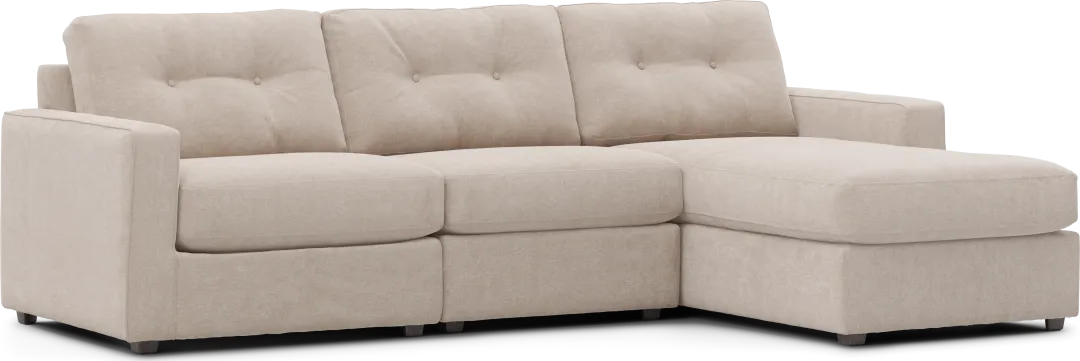 Beige 3 Pc Power Reclining ModularOne