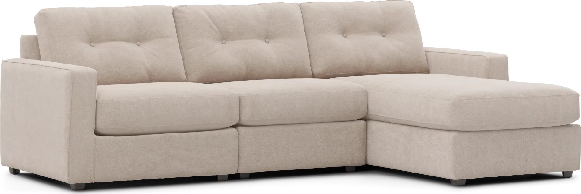 Beige 3 Pc Power Reclining ModularOne - Image 1
