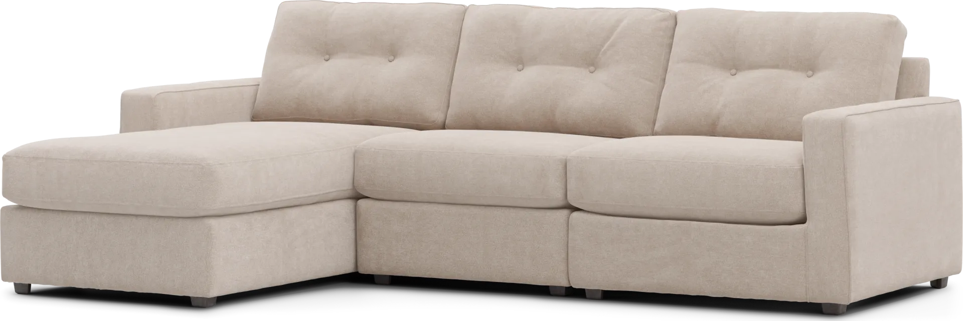 Beige 3 Pc Power Reclining ModularOne - Image 1