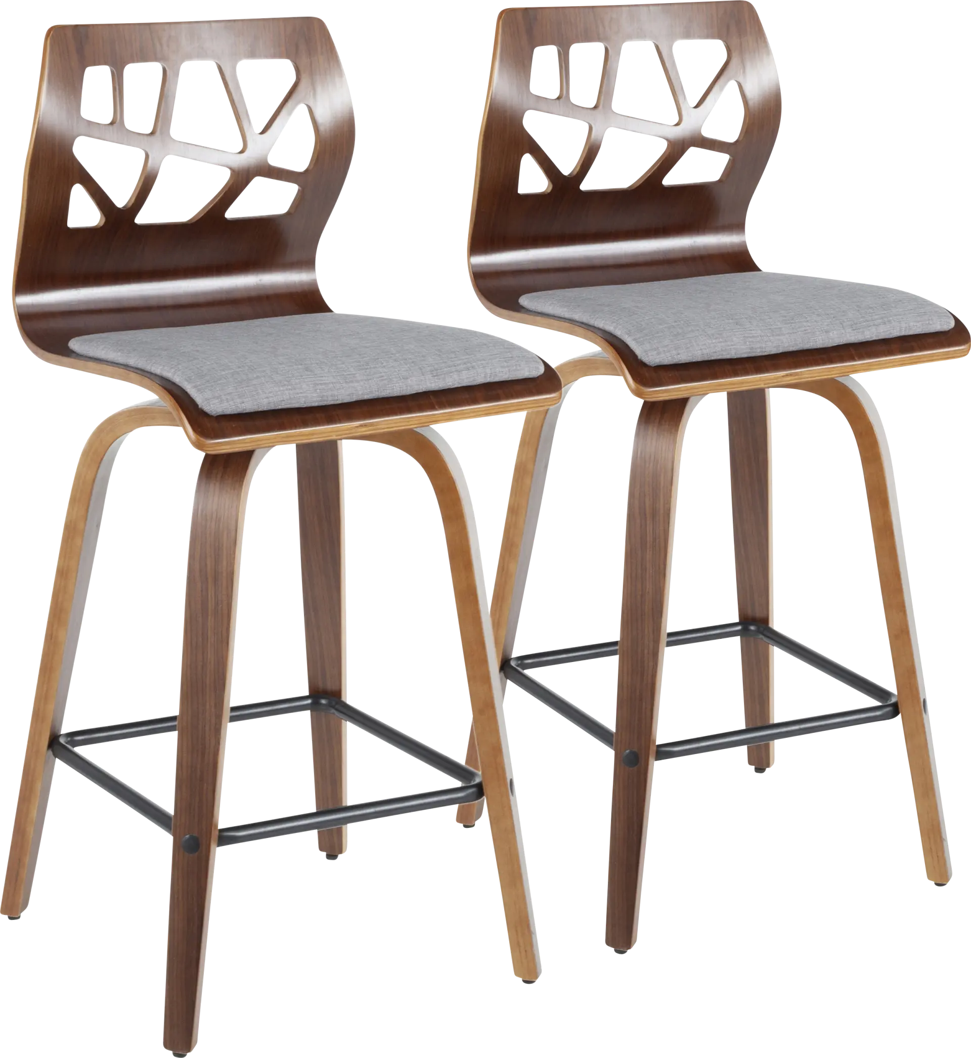 Watsonia Gray Counter Height Stool, Set of 2