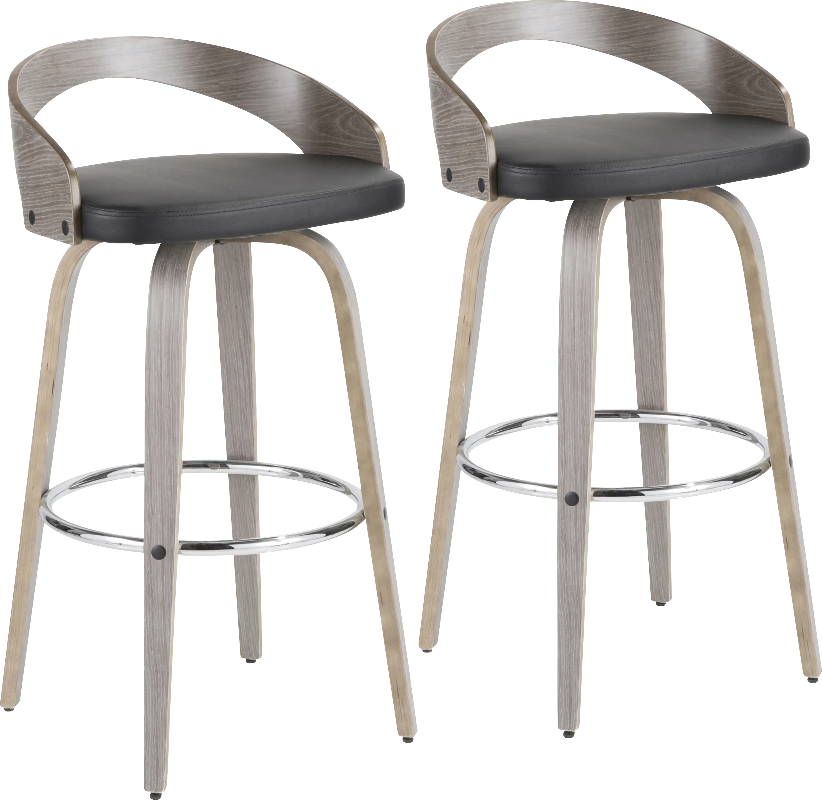 Zykan I Black Barstool, Set of 2 - Thumbnail - Image 1
