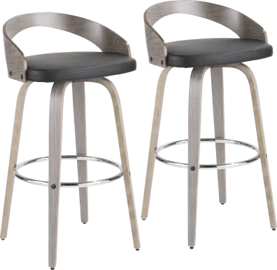 Zykan I Black Barstool, Set of 2