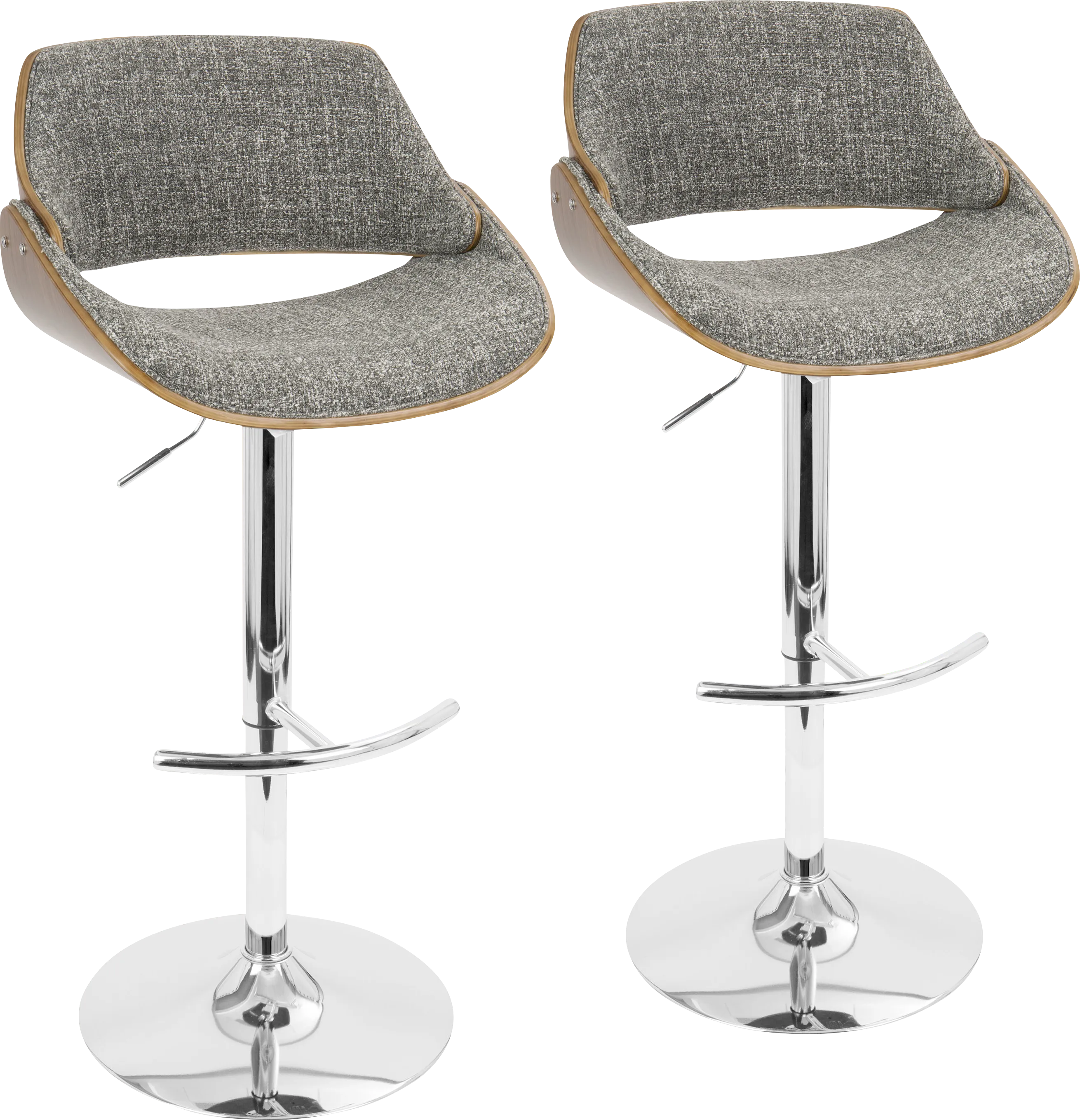 Torlina Gray Adjustable Barstool, Set of 2 - Thumbnail - Image 1