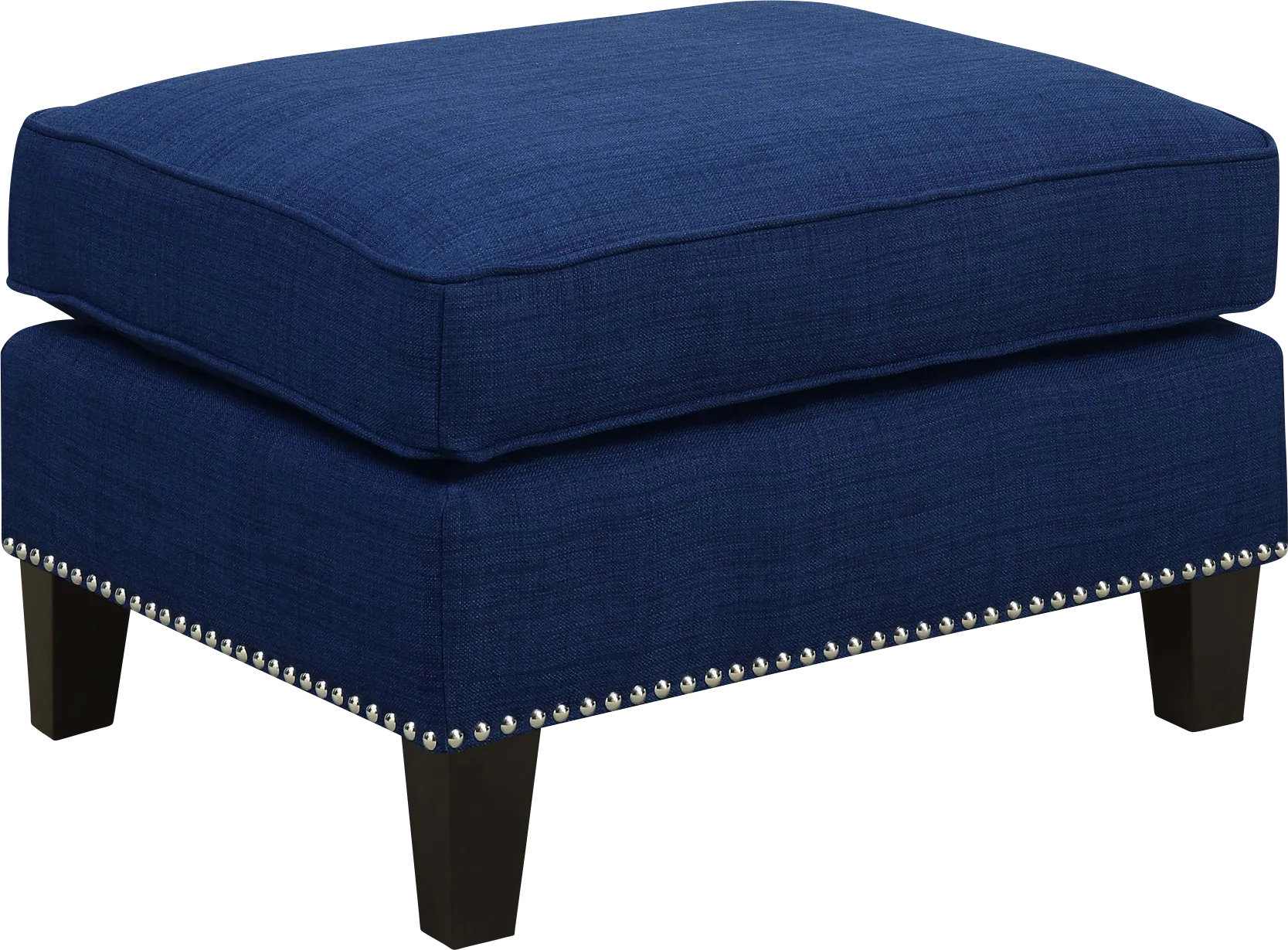 Bazemore Blue Ottoman - Thumbnail - Image 1