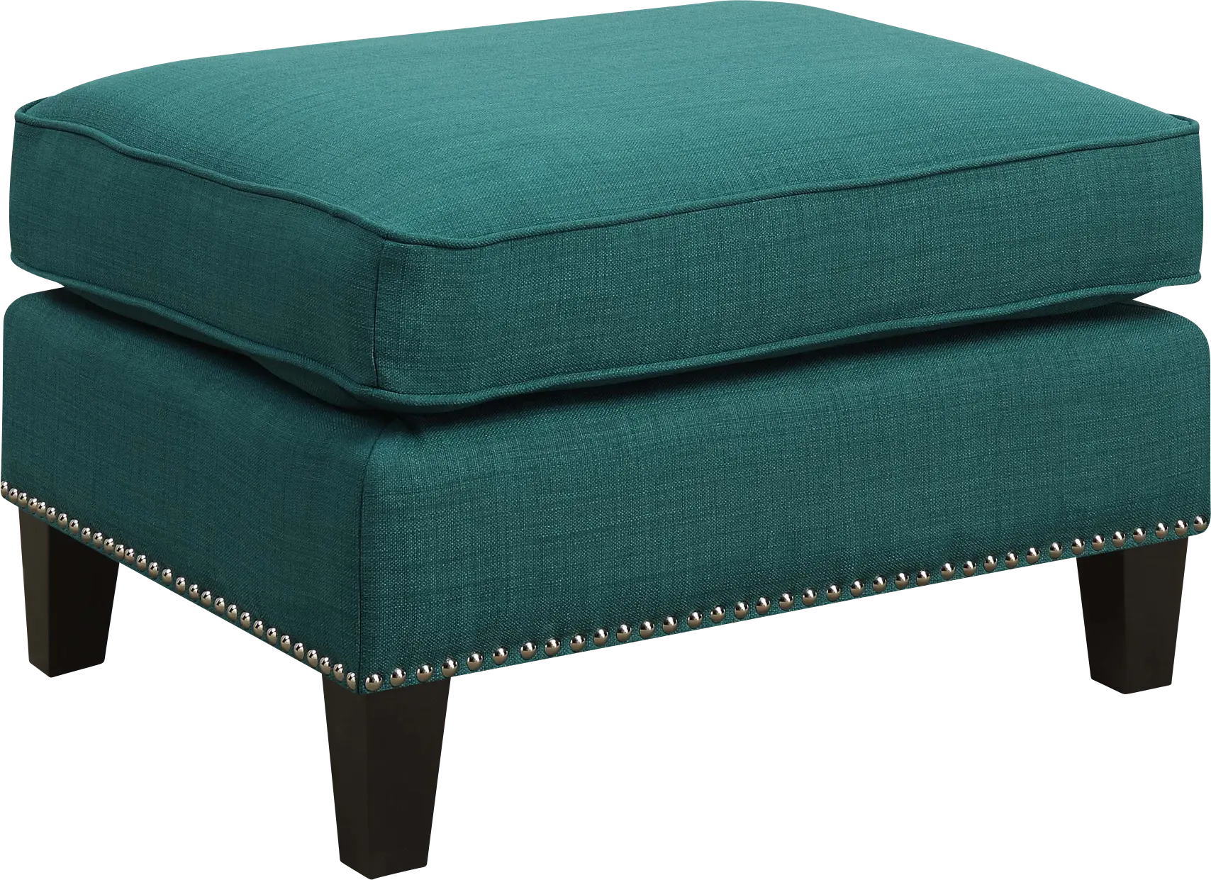 Bazemore Teal Ottoman