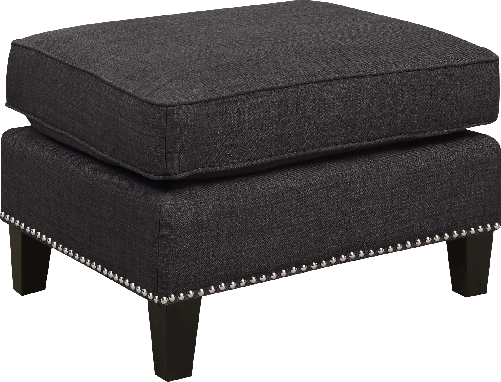 Bazemore Charcoal Ottoman - Thumbnail - Image 1