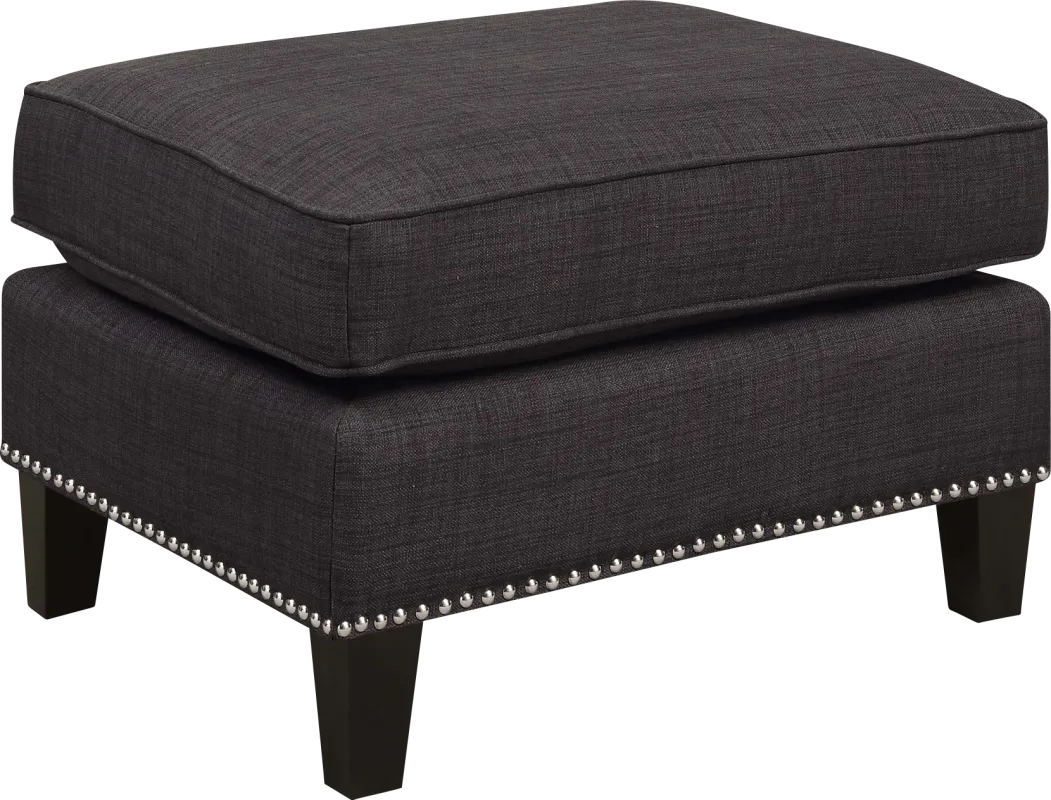 Bazemore Charcoal Ottoman