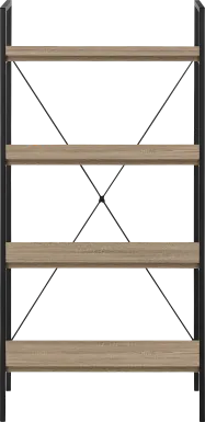 Wallcraft Taupe Bookcase