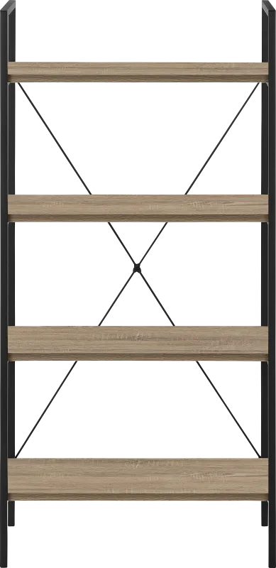 Wallcraft Taupe Bookcase