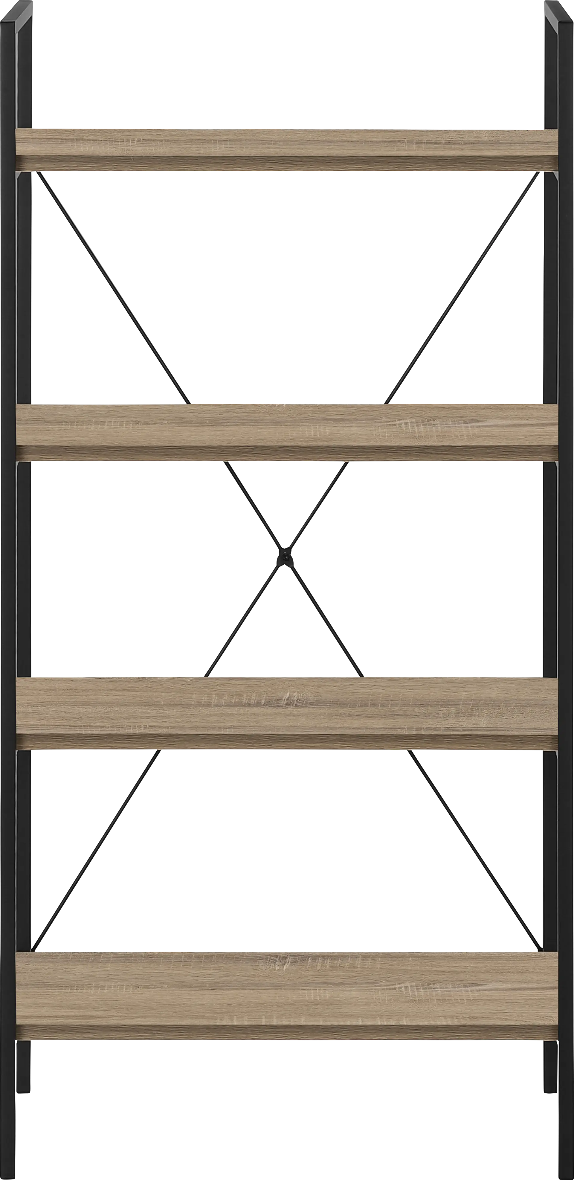Wallcraft Taupe Bookcase