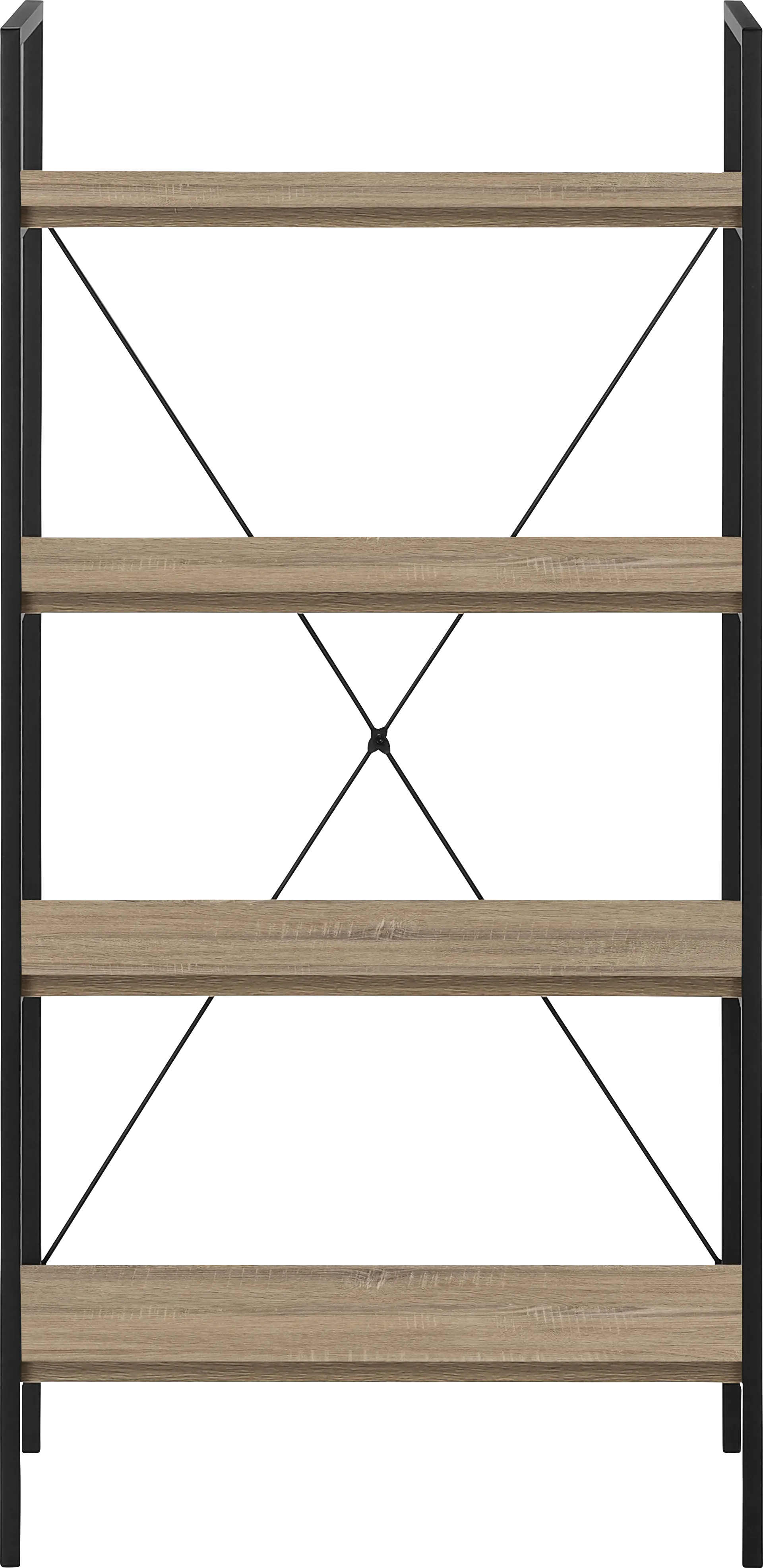 Wallcraft Taupe Bookcase - Image 1