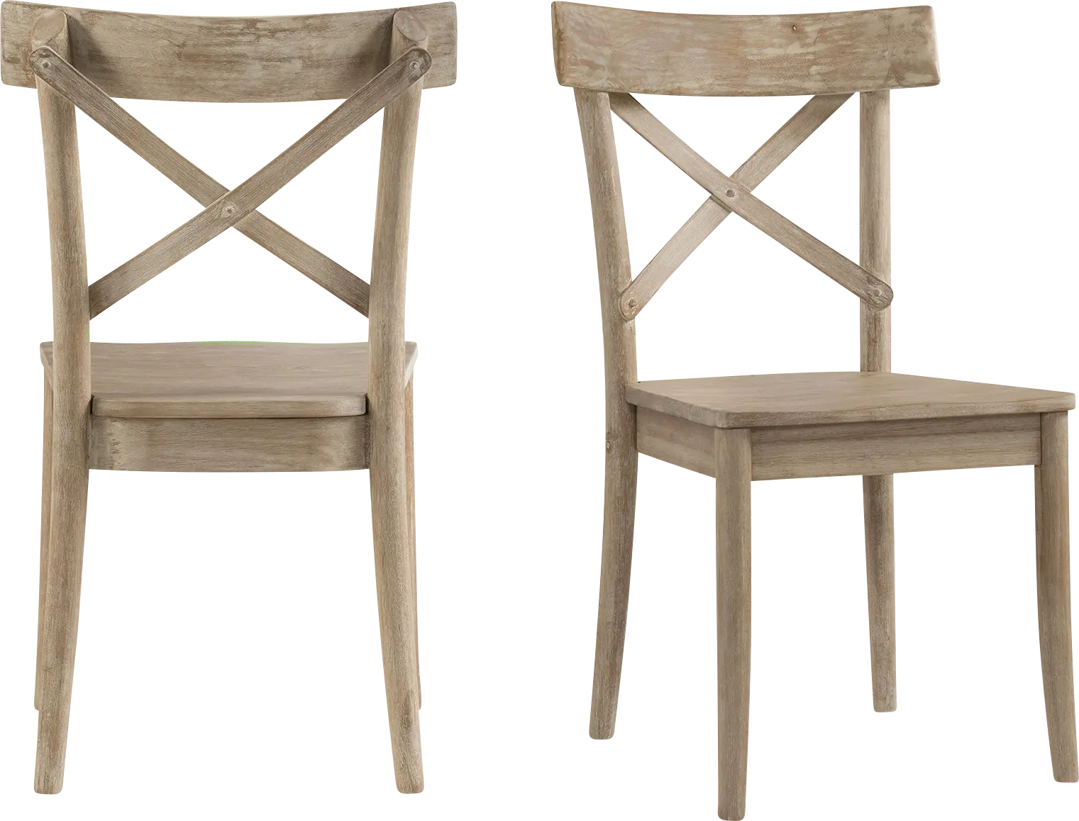 Adwolfe Natural Side Chair Set of 2
