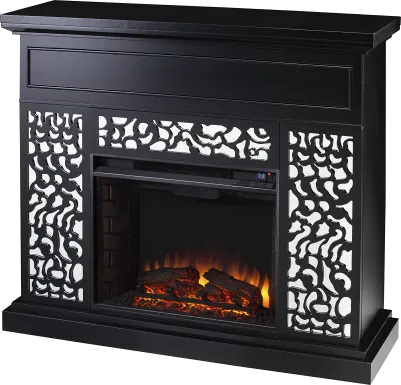 Ennismore II Black 45 in. Console, With Electric Fireplace