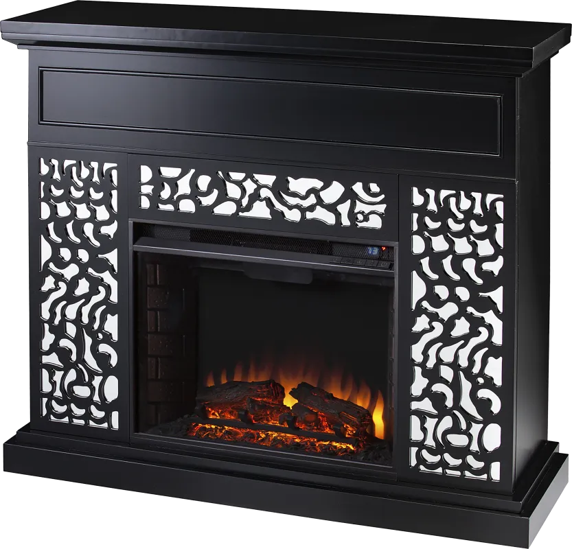 Ennismore II Black 45 in. Console, With Electric Fireplace