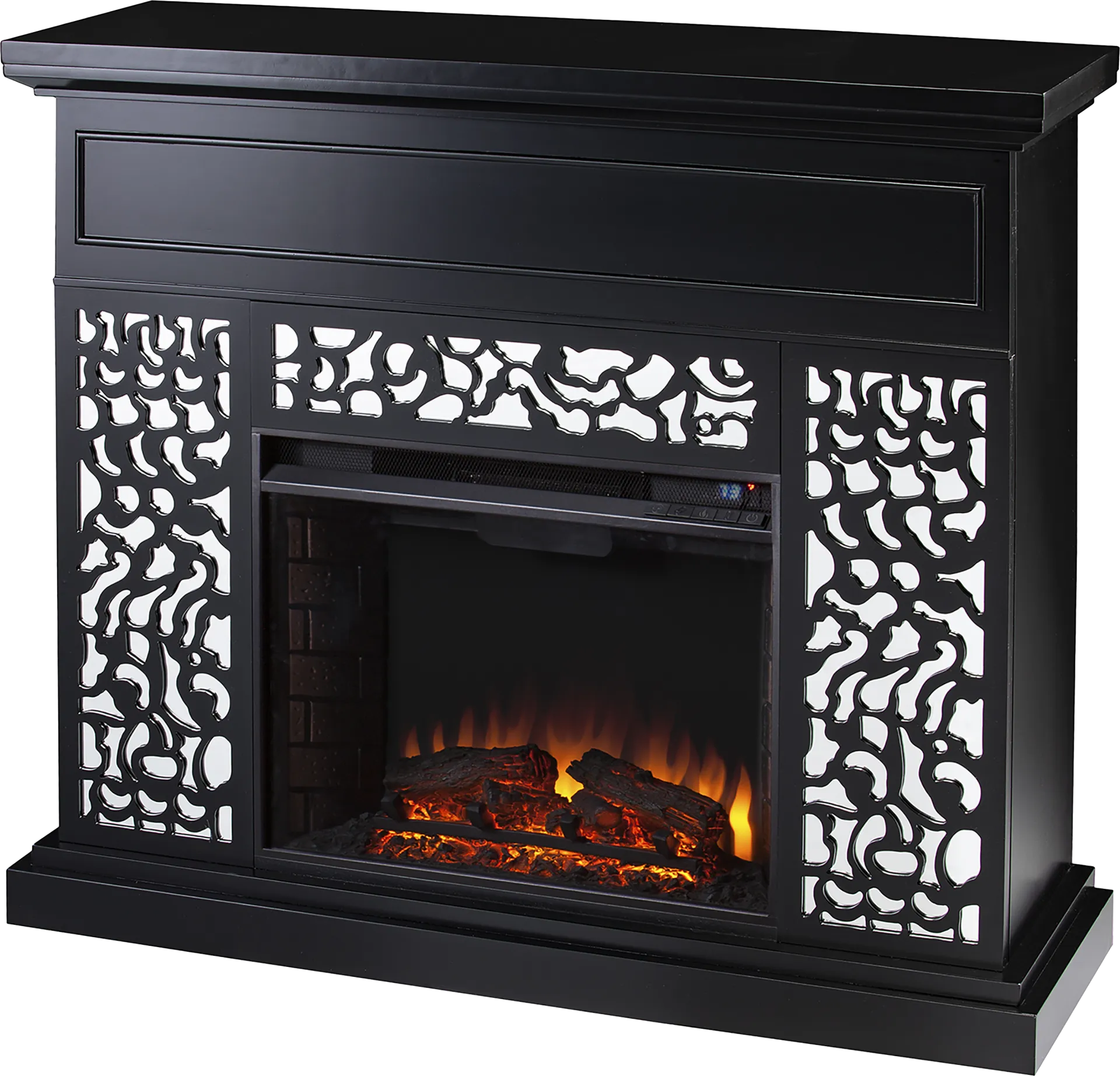Ennismore II Black 45 in. Console, With Electric Fireplace - Image 1