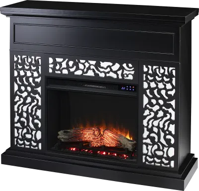 Ennismore IV Black 45 in. Console, With Touch Panel Electric Fireplace