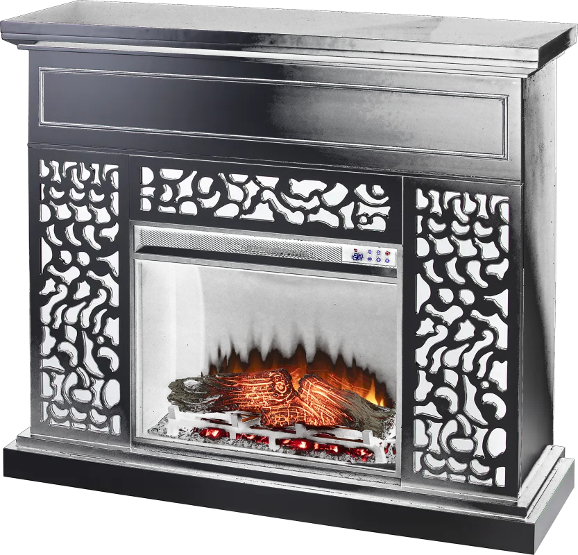 Ennismore IV Black 45 in. Console, With Touch Panel Electric Fireplace