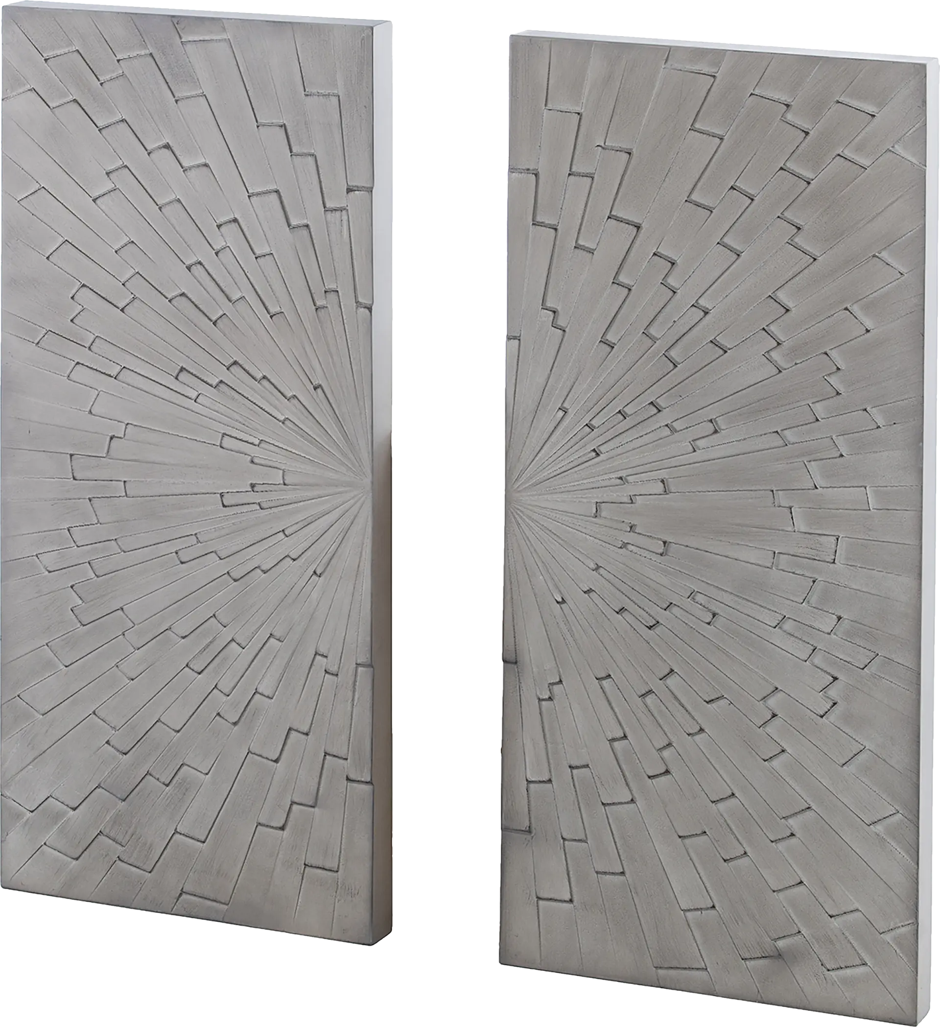 Bensley Gray Wall Panel, Set of 2