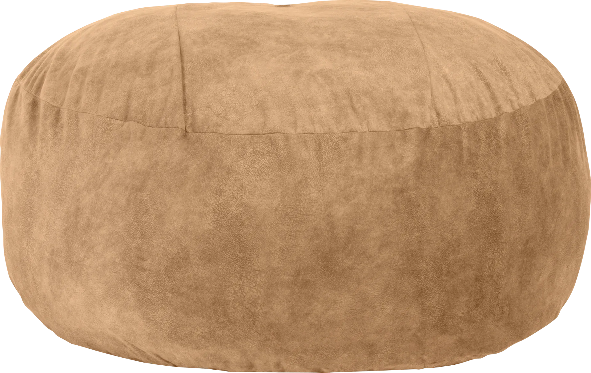 Kids Aniline I Tan Bean Bag Chair - Image 1