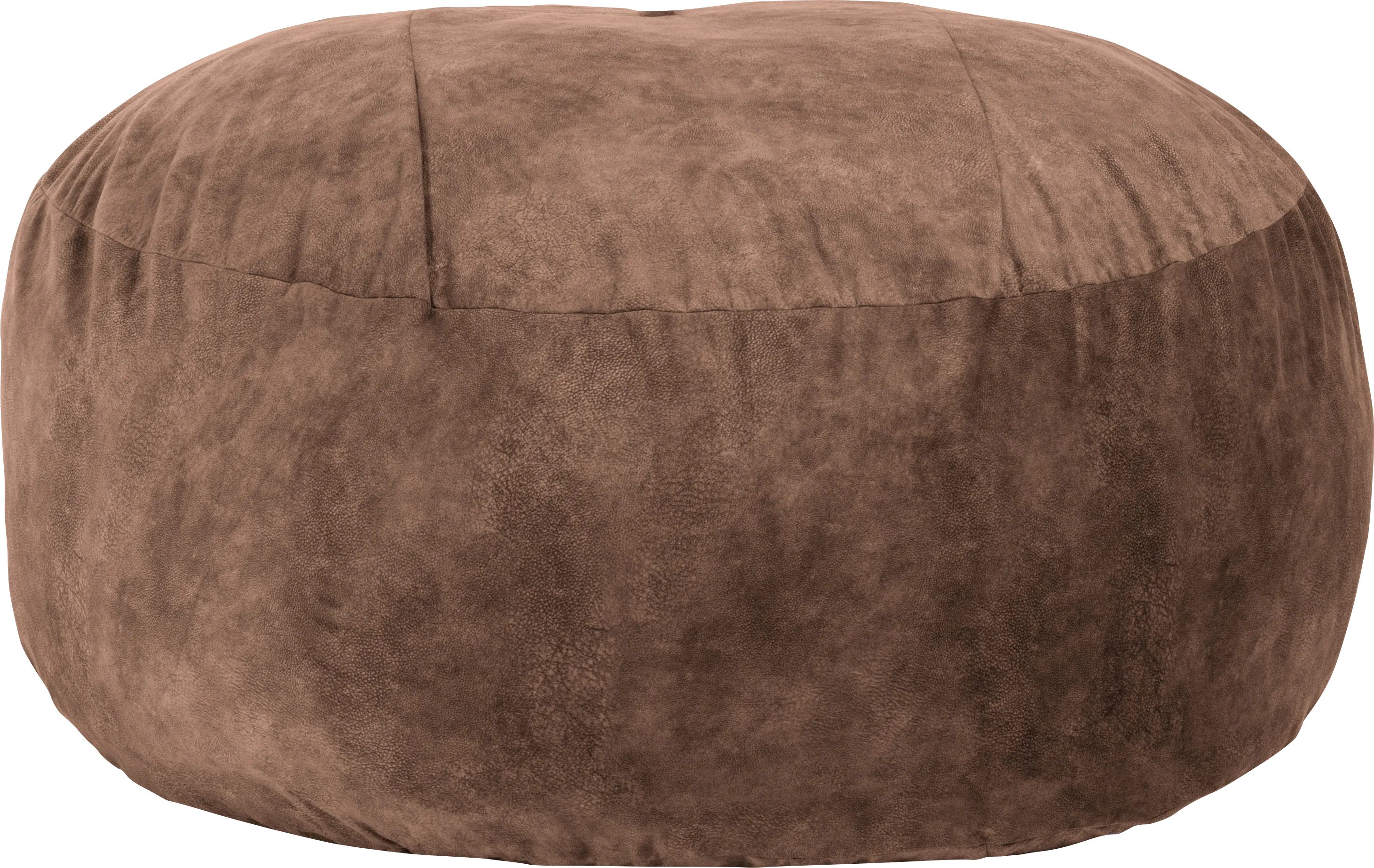 Kids Aniline I Brown Bean Bag Chair - Thumbnail - Image 1