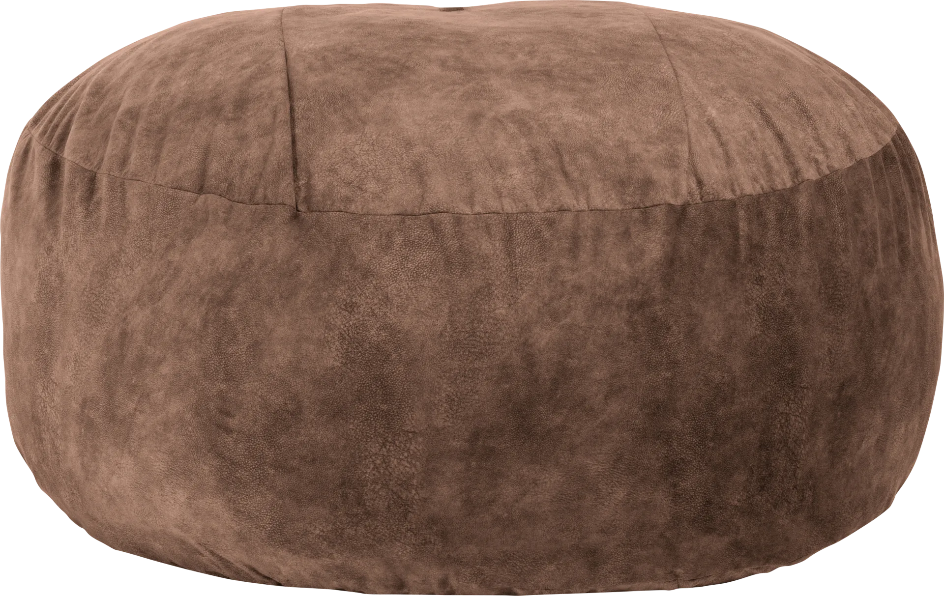 Kids Aniline I Brown Bean Bag Chair - Image 1